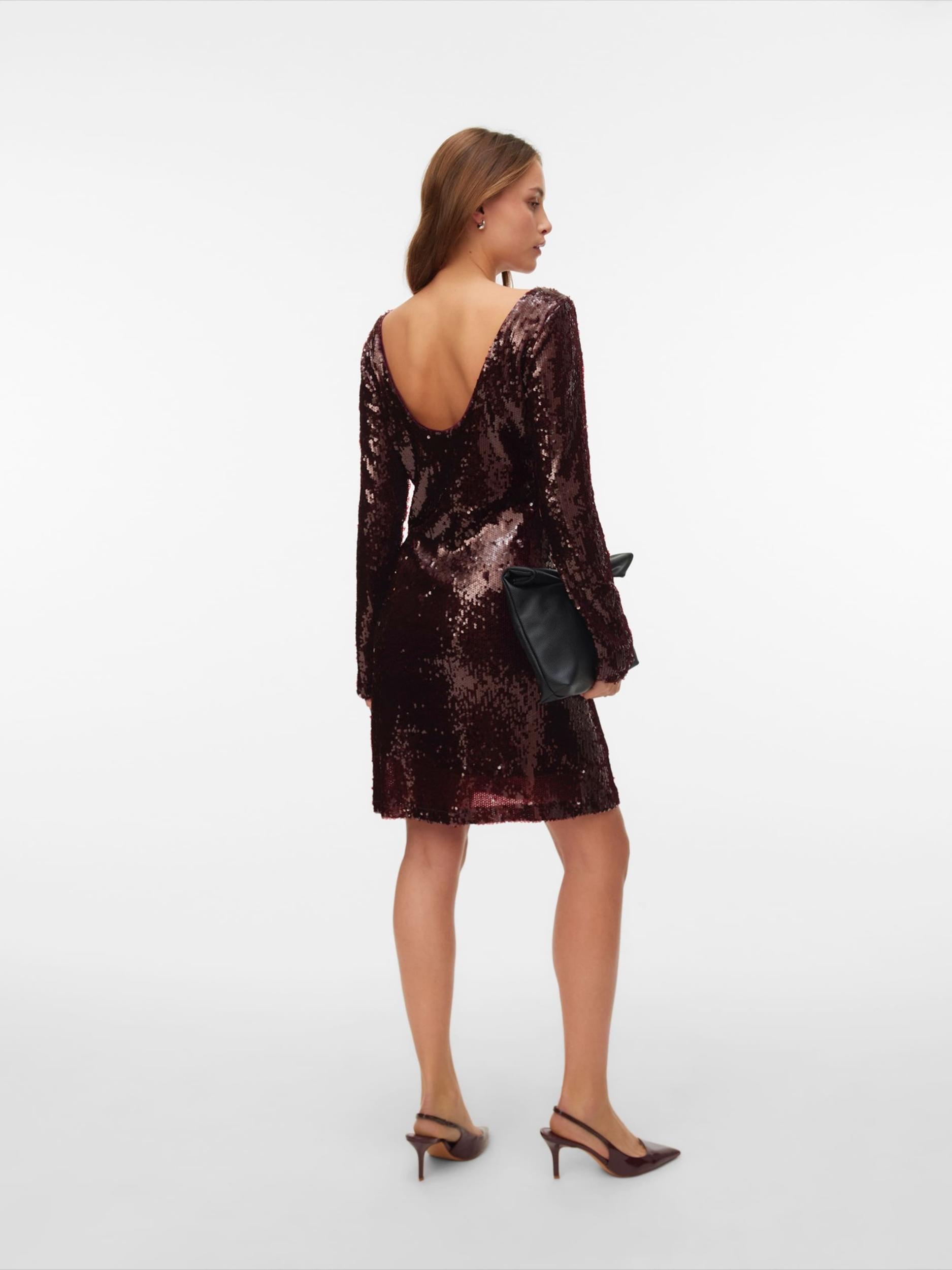 VERO MODA Šaty 'VMAlly' vínovo červená