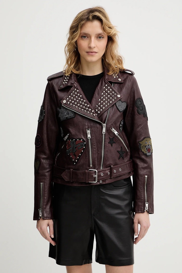 Kožená bunda AllSaints COLLEGE