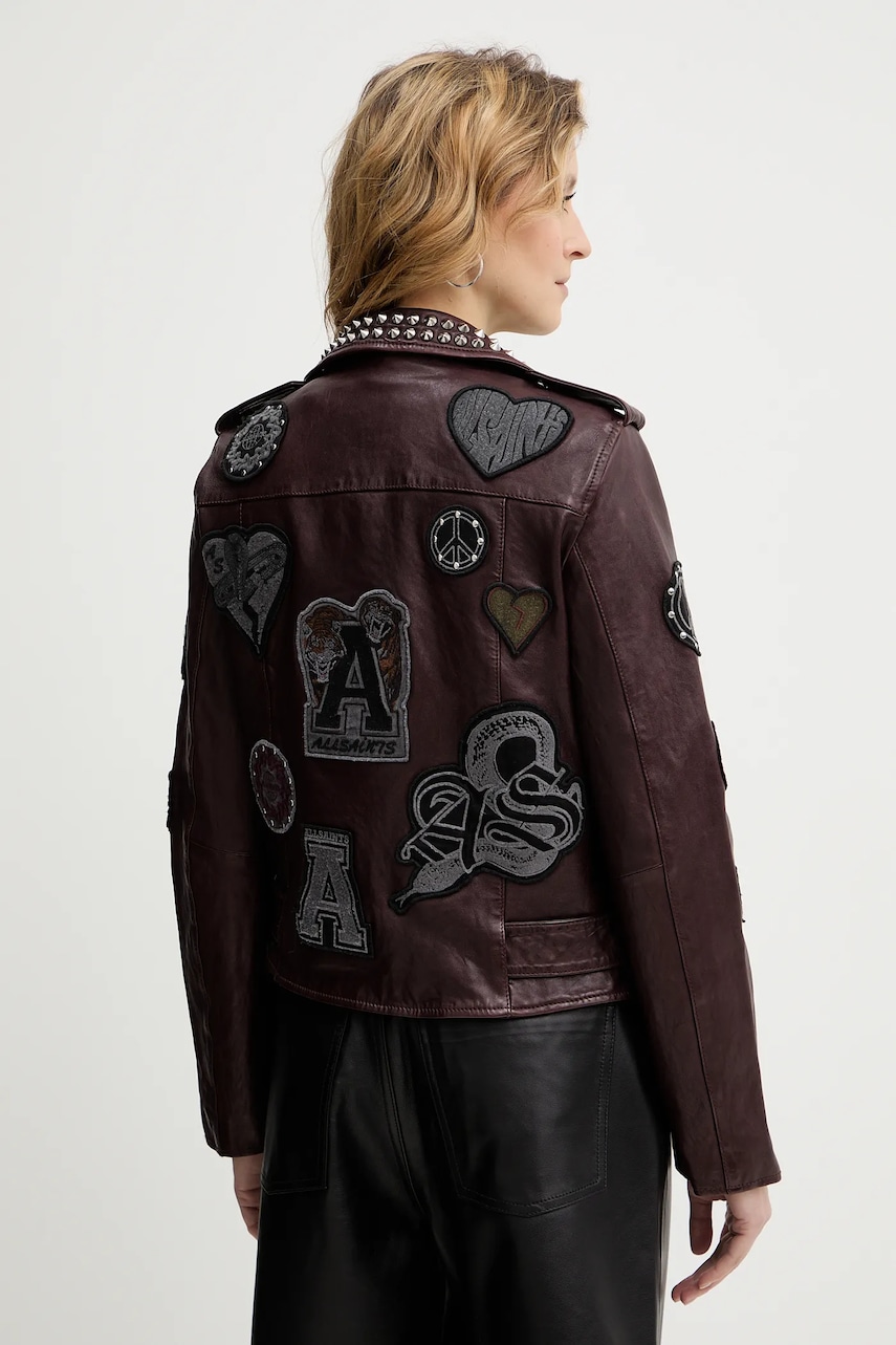 Kožená bunda AllSaints COLLEGE