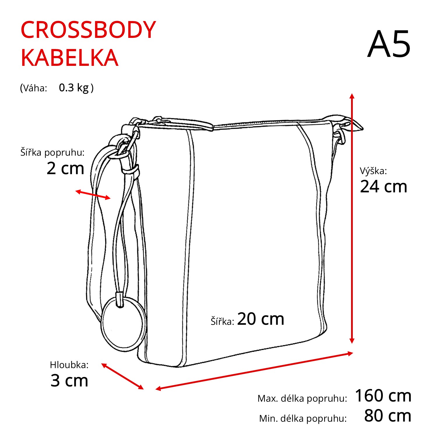Kožená kabelka crossbody Noelia Bolger koňaková NB 2086 KO