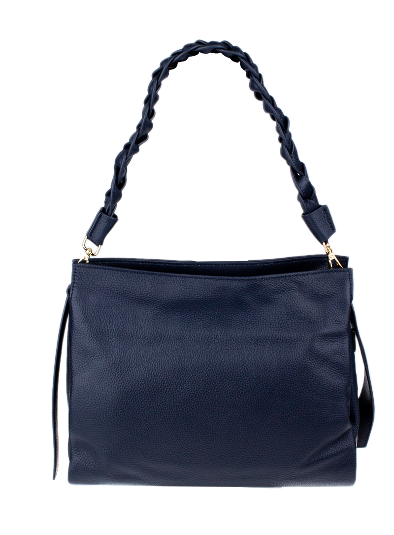 Modrá kožená talianska crossbody kabelka Pierre Cardin 1921 Navy NovaKabelka.sk