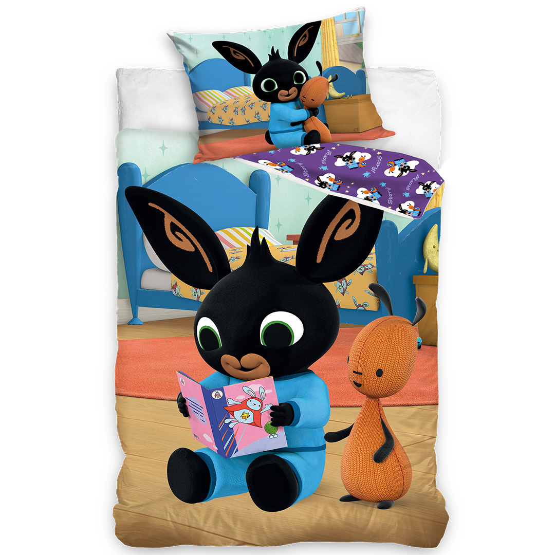 Completo Letto Bing 140x200 Cm – Copripiumino E Federa Con Bing E Sula – 100% Cotone, Licenza Ufficiale Carbotex - 2