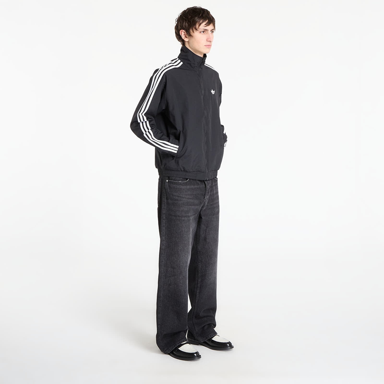 adidas Originals Mikina adidas Firebird Woven Track Top Black S