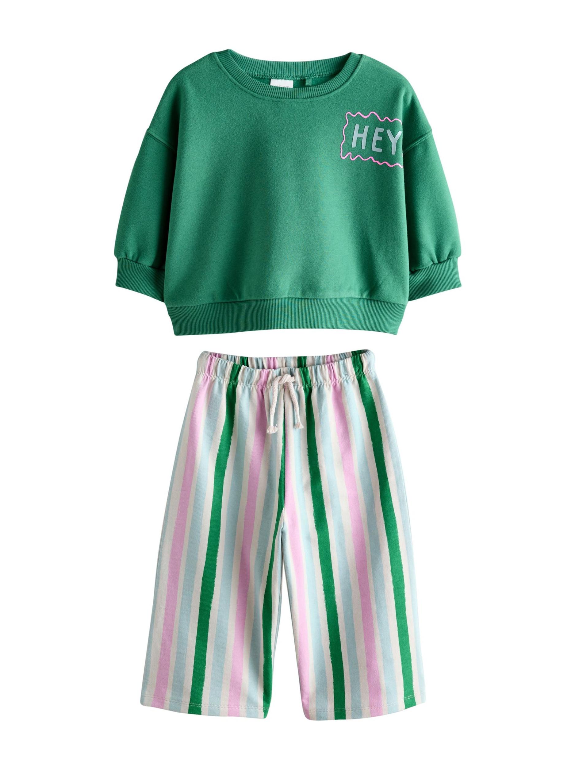 Next Set zelená / levanduľová / ružová / šedobiela