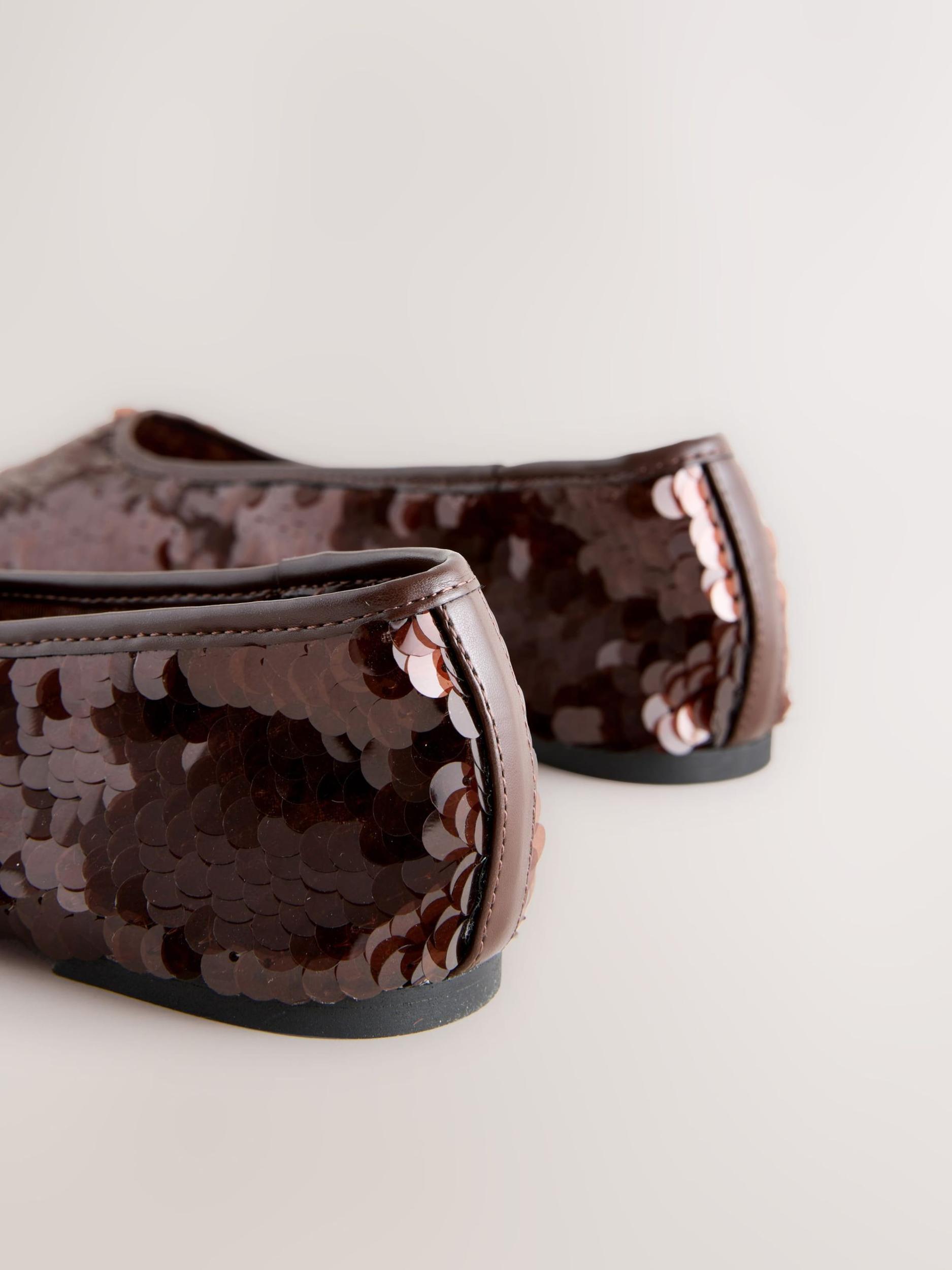 Next Baleríny tmavohnedá