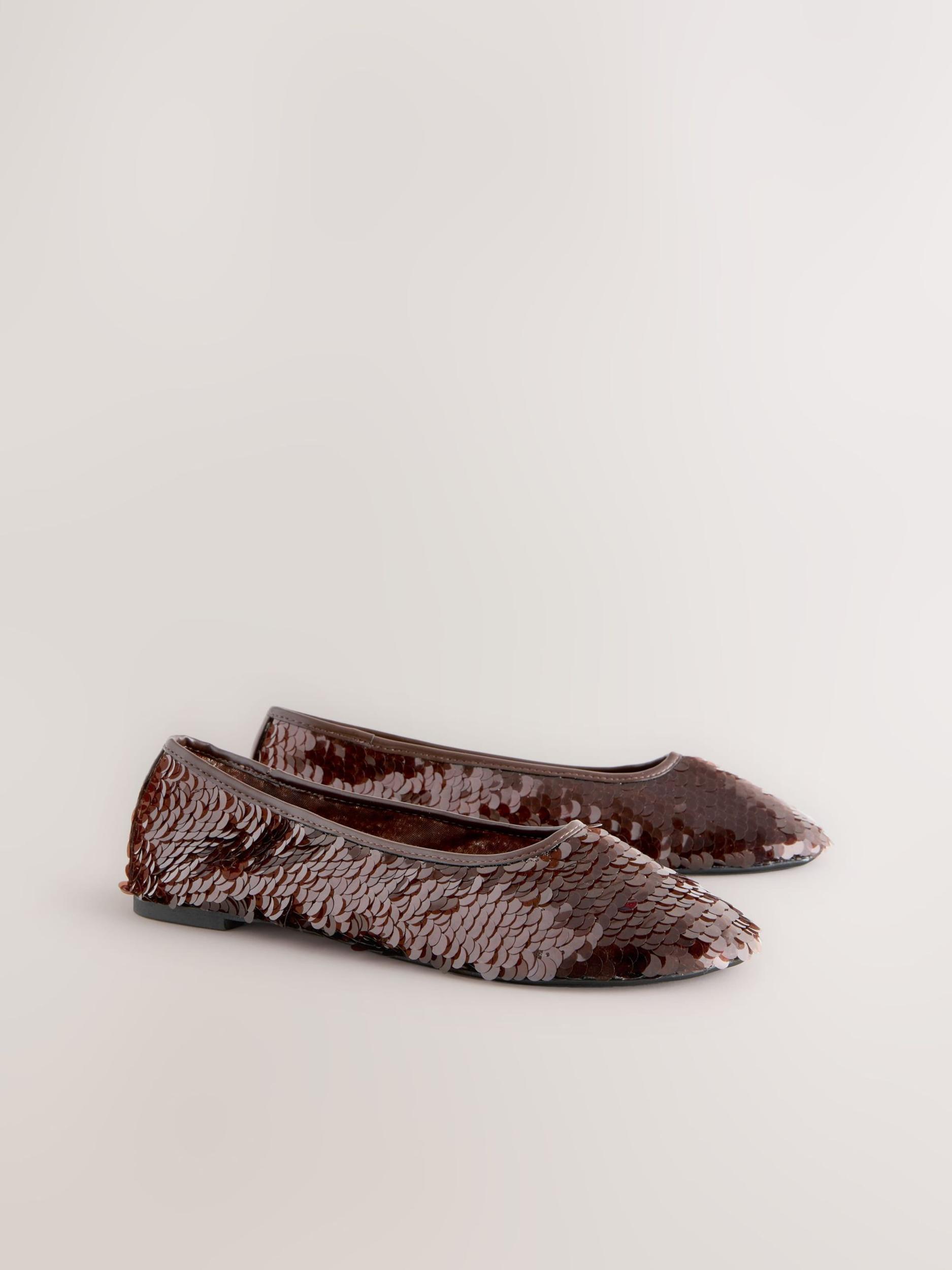 Next Baleríny tmavohnedá