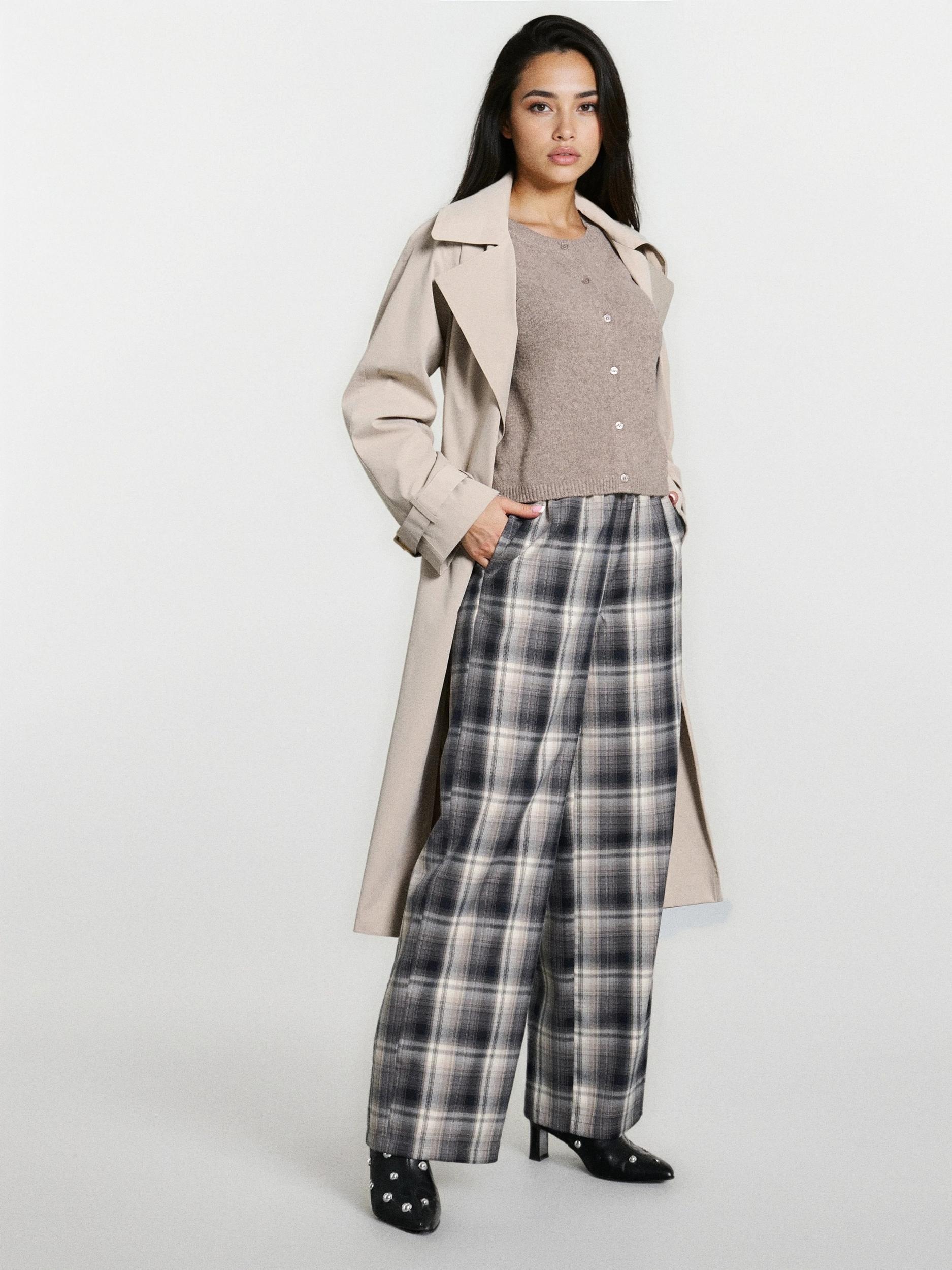 Sinsay - Hladký kardigán - kávová