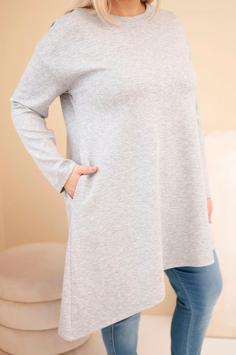 Kesi Dámska dlhá mikina Plus Size s voľným strihom