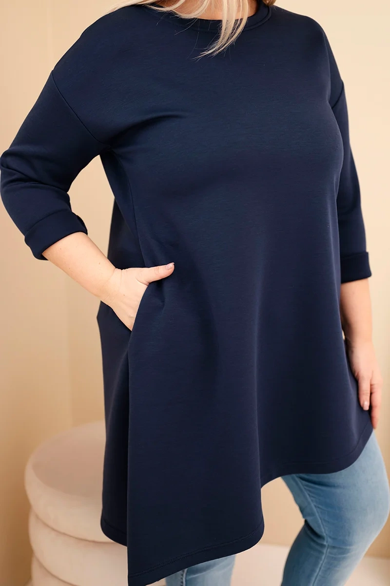 Kesi Dámska dlhá mikina Plus Size s voľným strihom