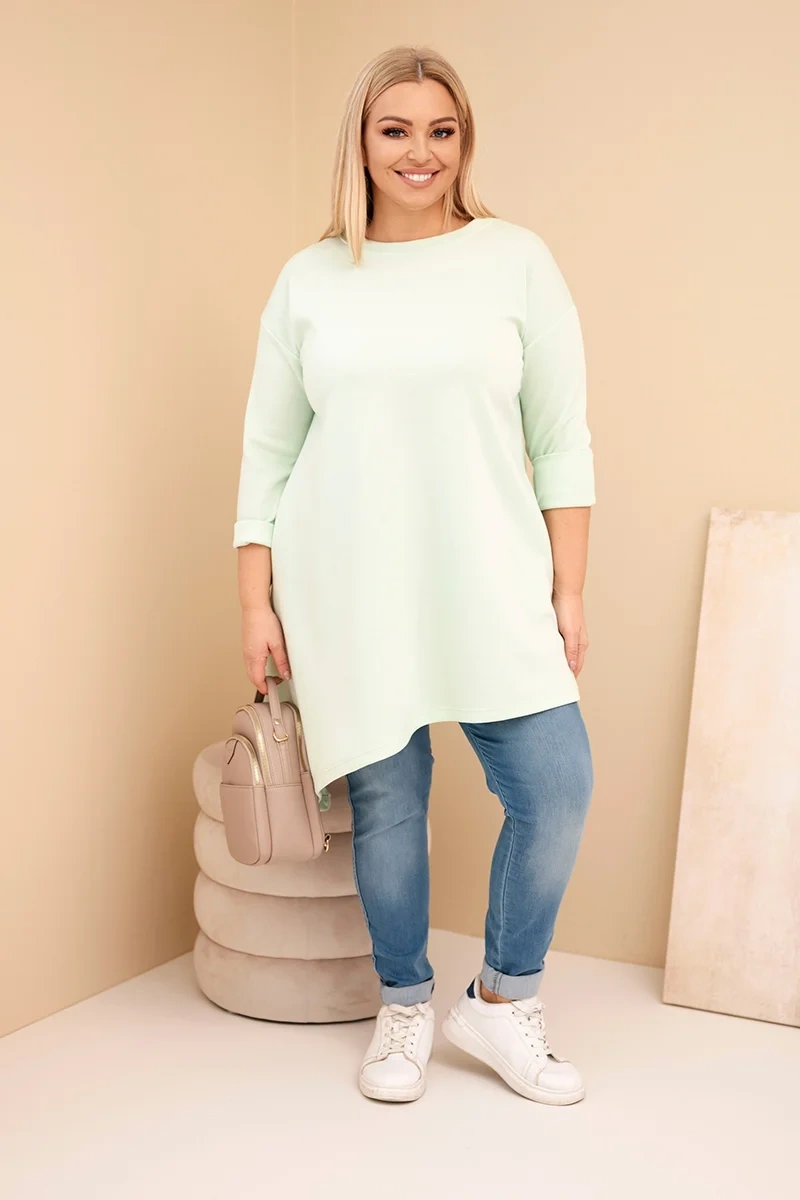 Kesi Dámska dlhá mikina Plus Size s voľným strihom