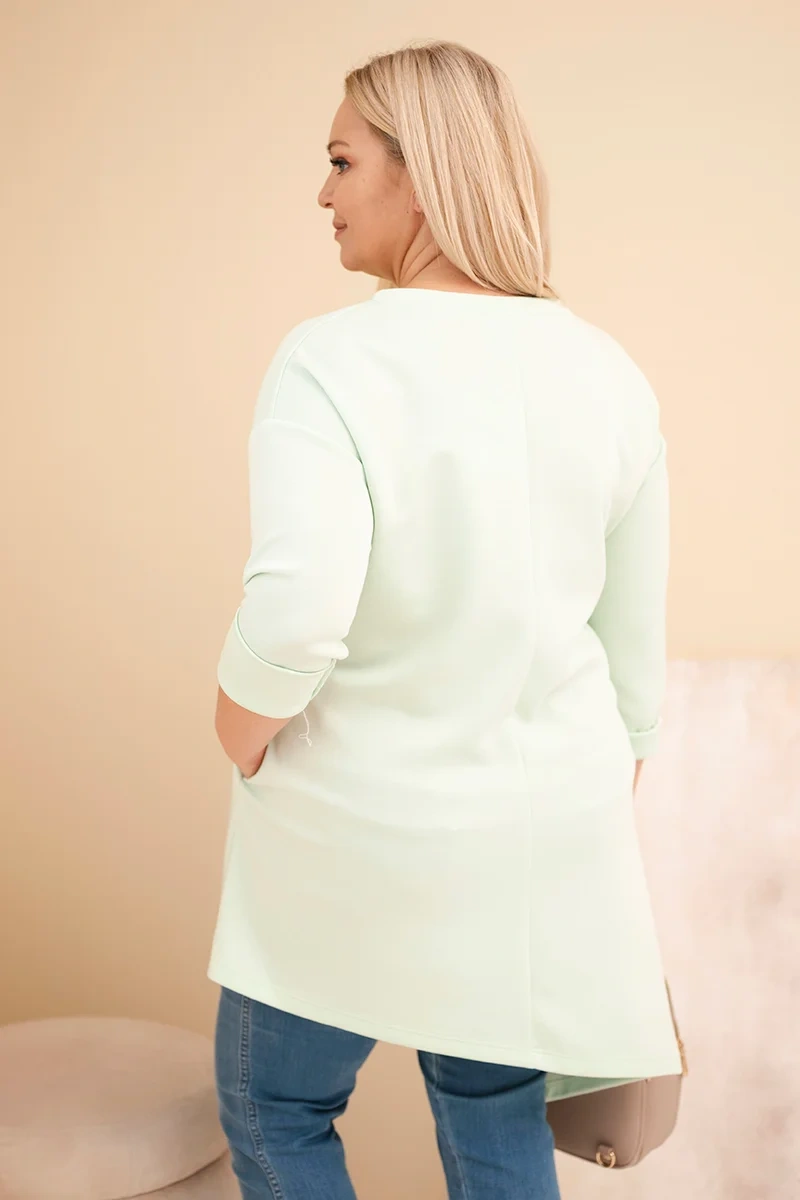 Kesi Dámska dlhá mikina Plus Size s voľným strihom