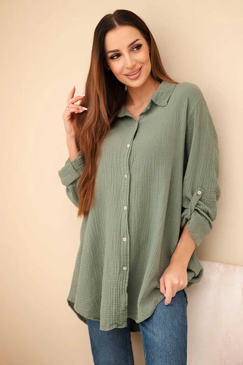 Kesi Włoski Dámska košeľa Sappy kaki