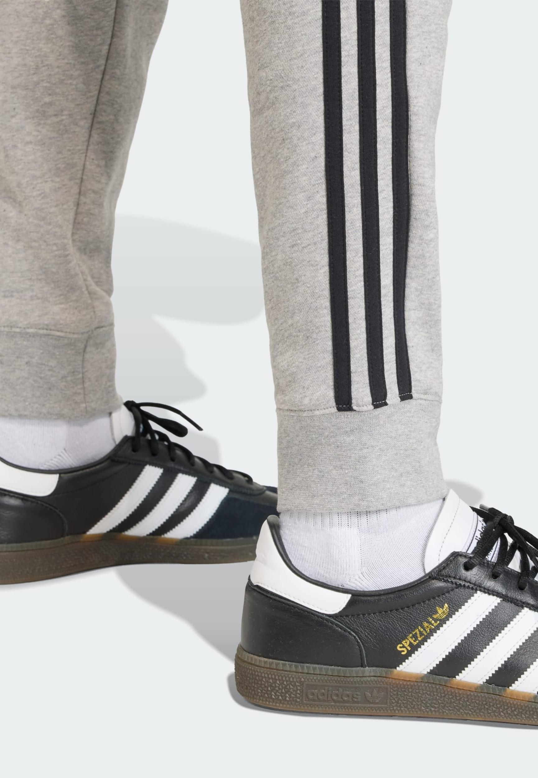 ADIDAS ORIGINALS Nohavice '3-STRIPES' svetlosivá / čierna