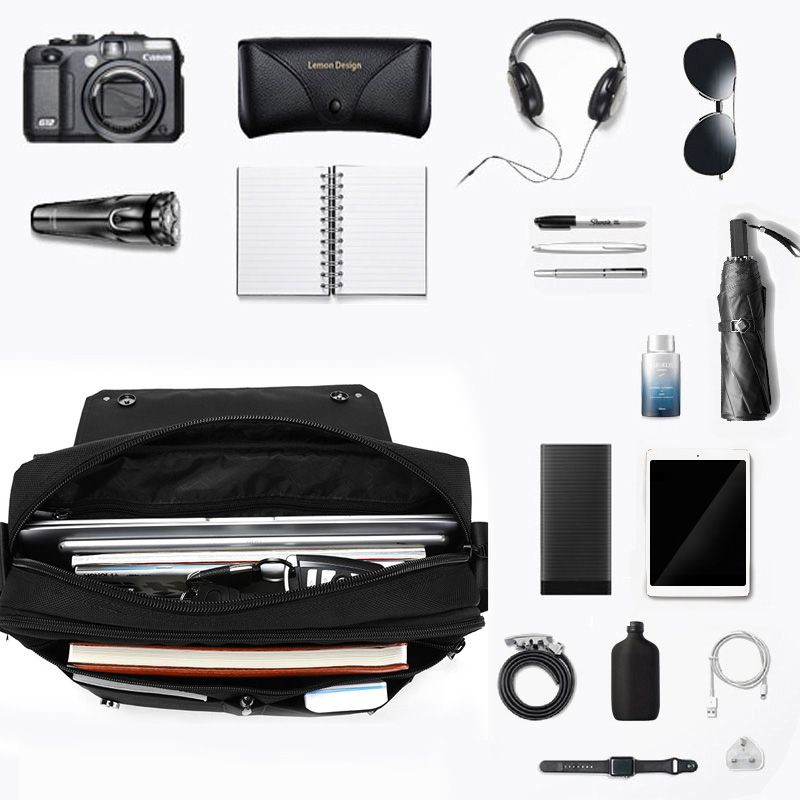 Arctic Hunter crossbody taška cez rameno Abdón Čierny 9L