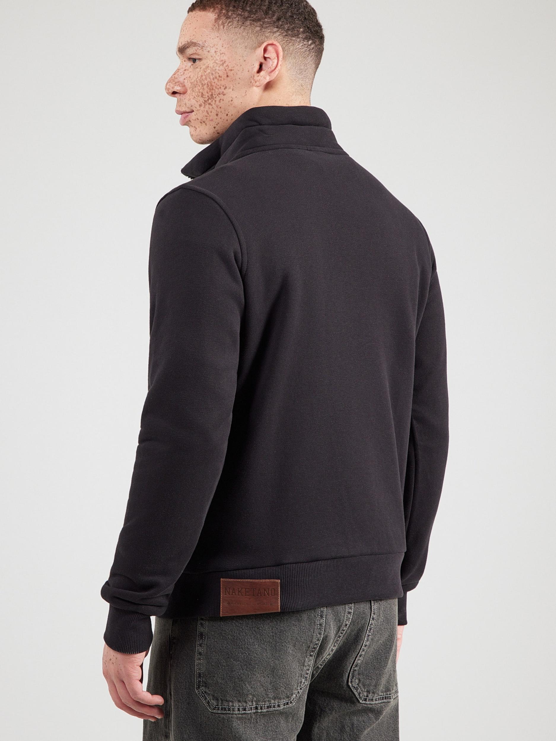 naketano Tepláková bunda čierna