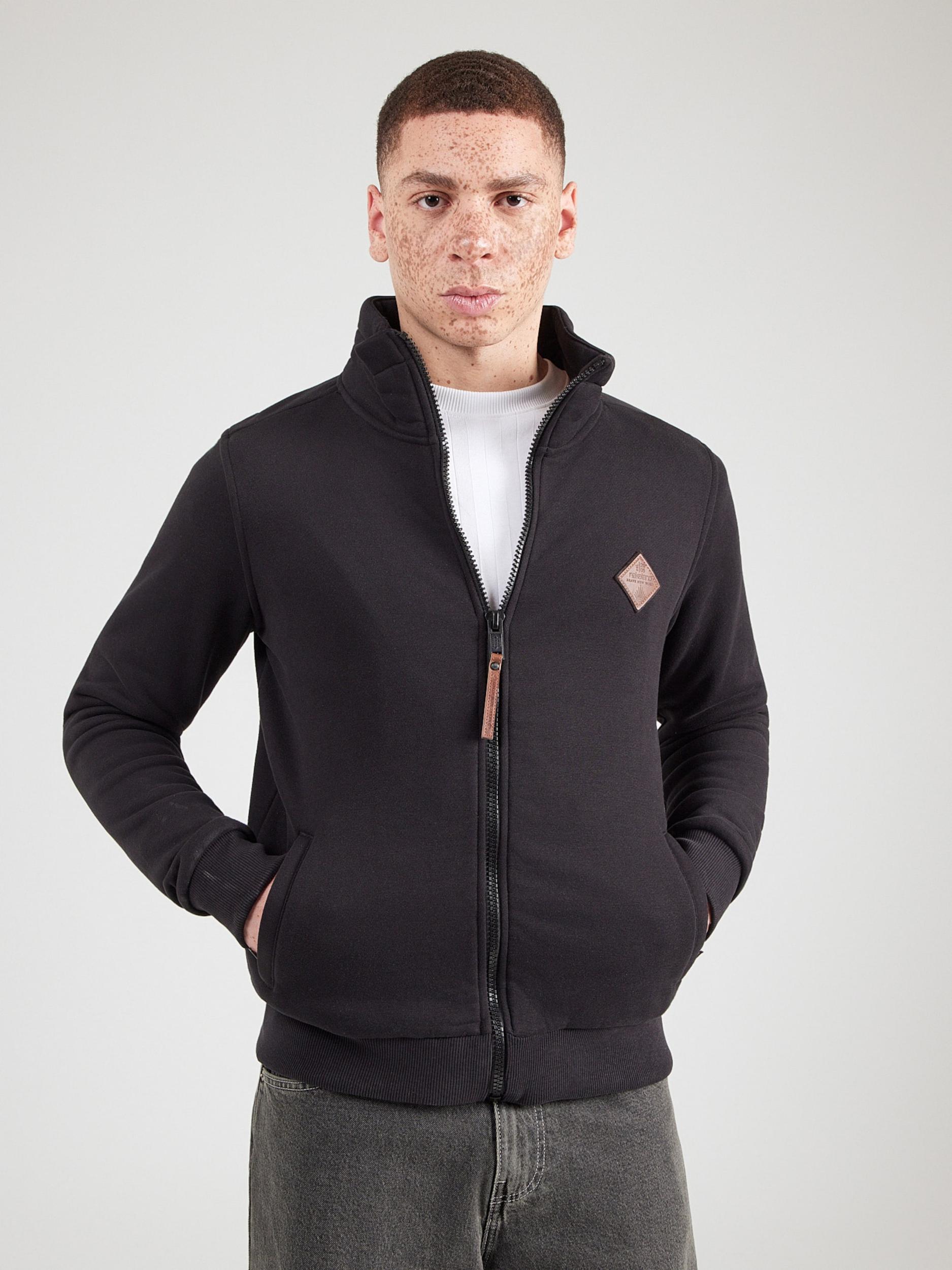 naketano Tepláková bunda čierna