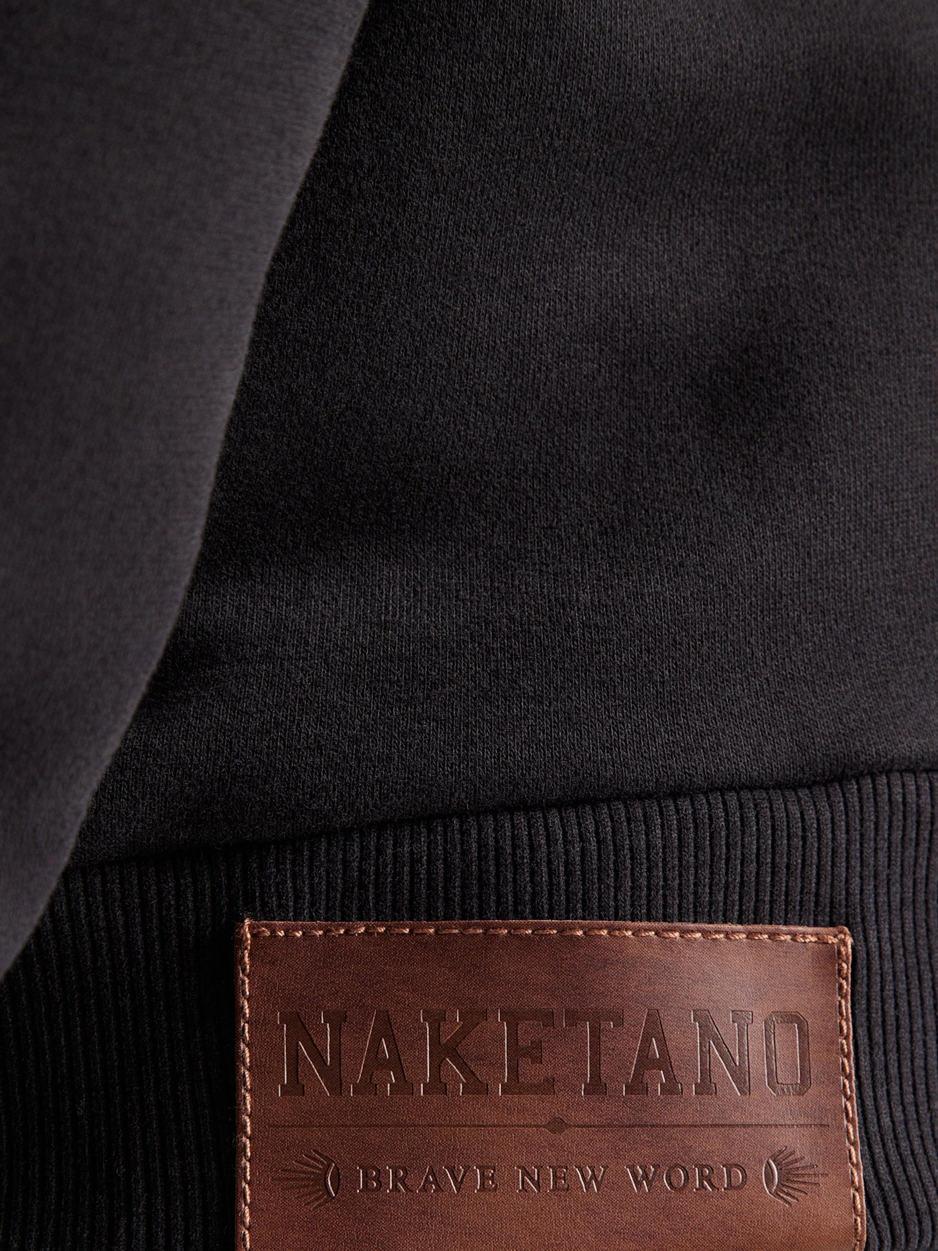 naketano Tepláková bunda čierna