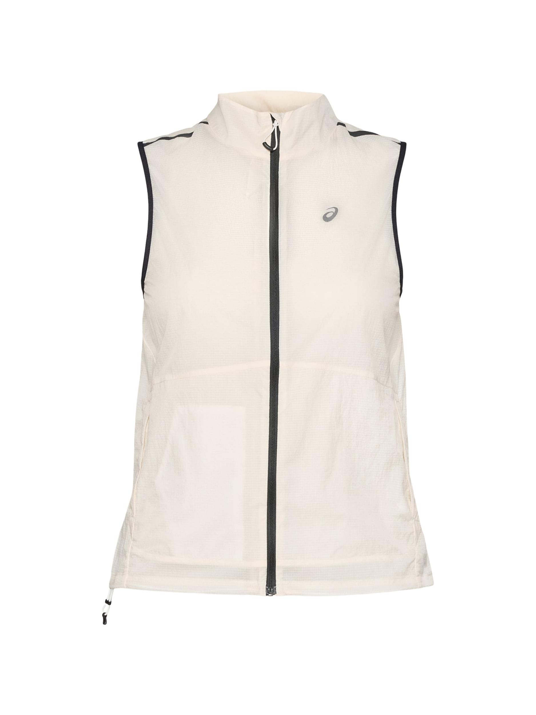 ASICS Športová vesta 'METARUN' čierna / perlovo biela