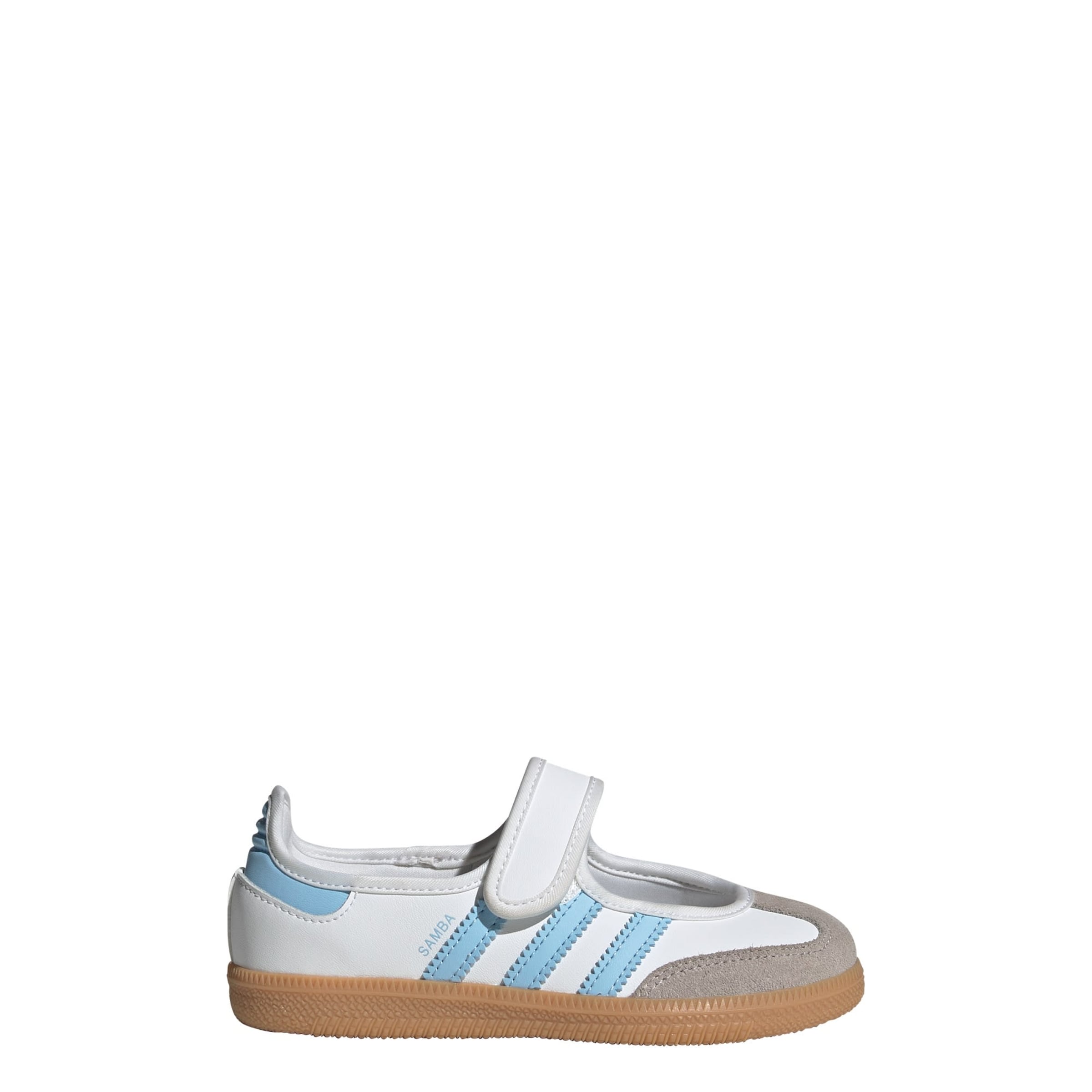ADIDAS ORIGINALS Baleríny 'Samba' svetlomodrá / tmavosivá / biela
