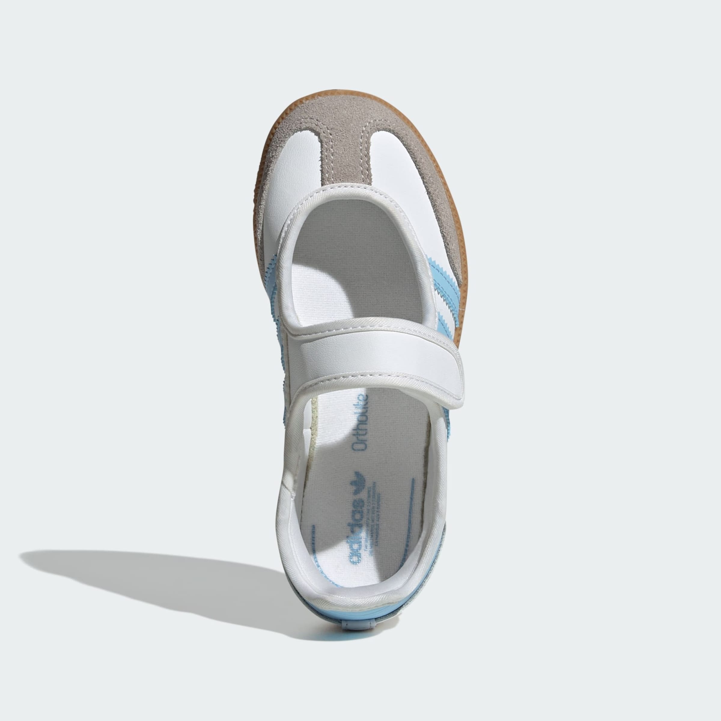 ADIDAS ORIGINALS Baleríny 'Samba' svetlomodrá / tmavosivá / biela