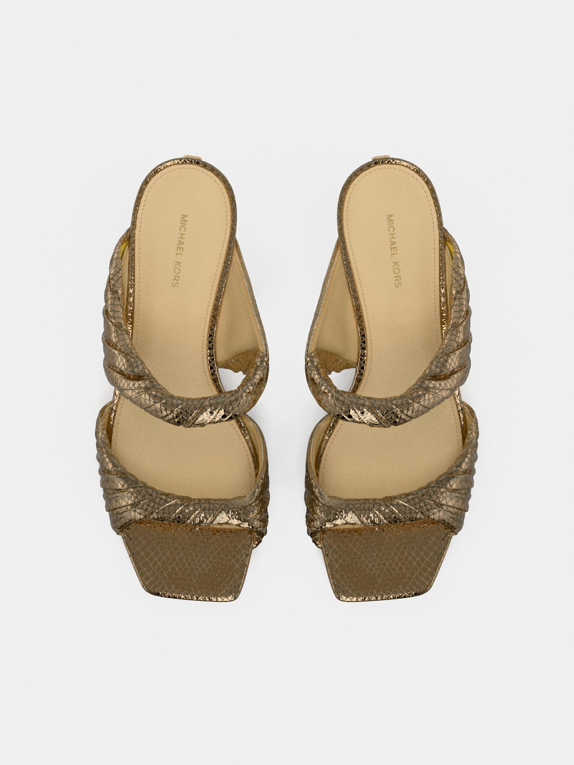 MICHAEL Michael Kors Šľapky 'KIANA MID' zlatá