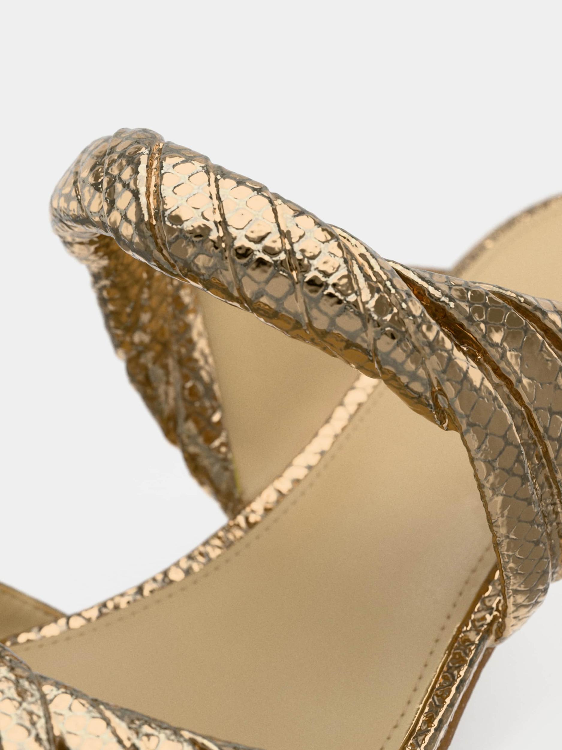 MICHAEL Michael Kors Šľapky 'KIANA MID' zlatá