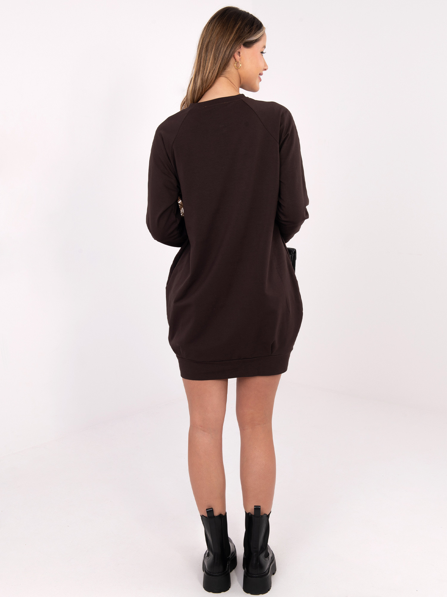 FPrice Šaty RV TU 5184.93P tmavo hnedá