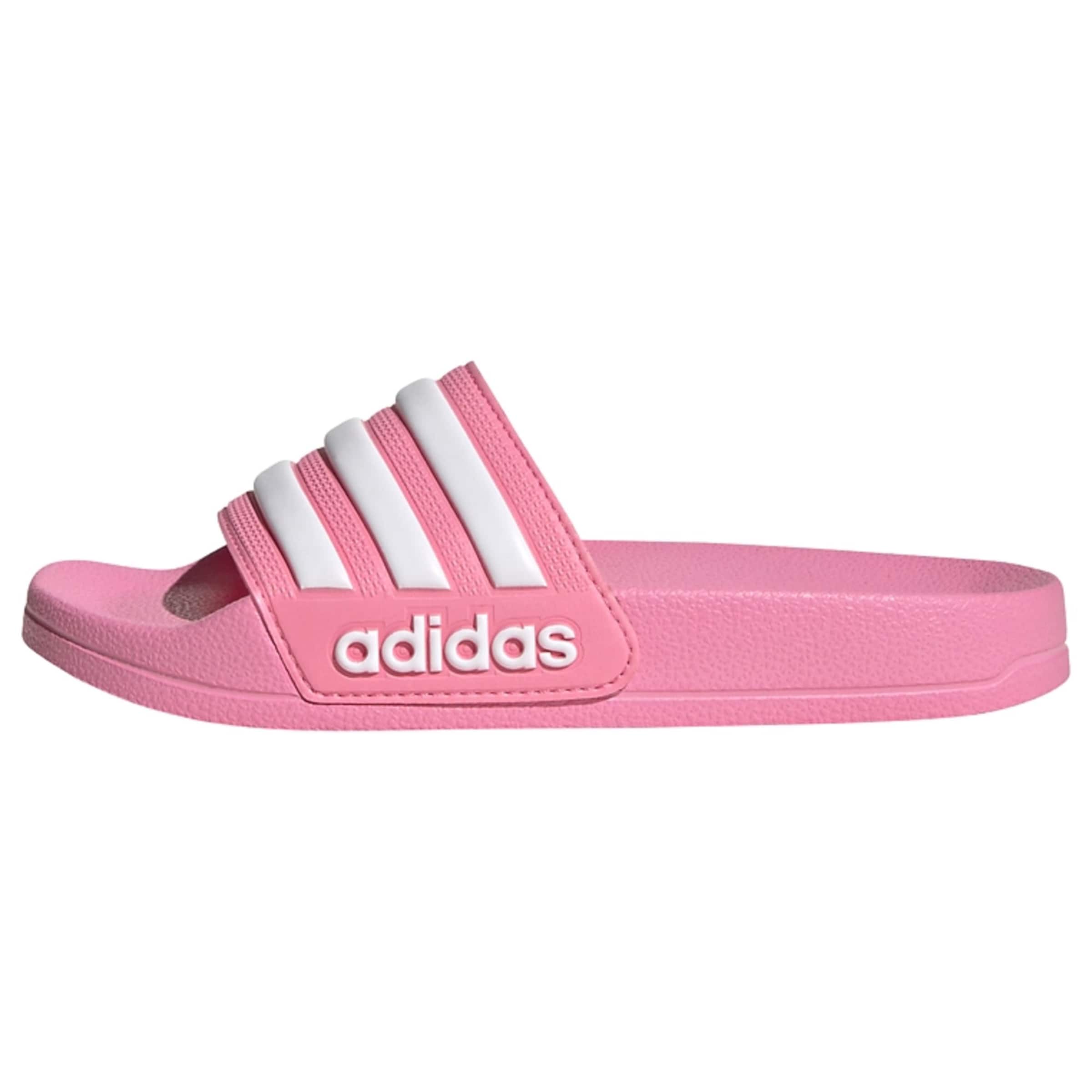 ADIDAS PERFORMANCE Plážové / kúpacie topánky 'Adilette' svetloružová / biela