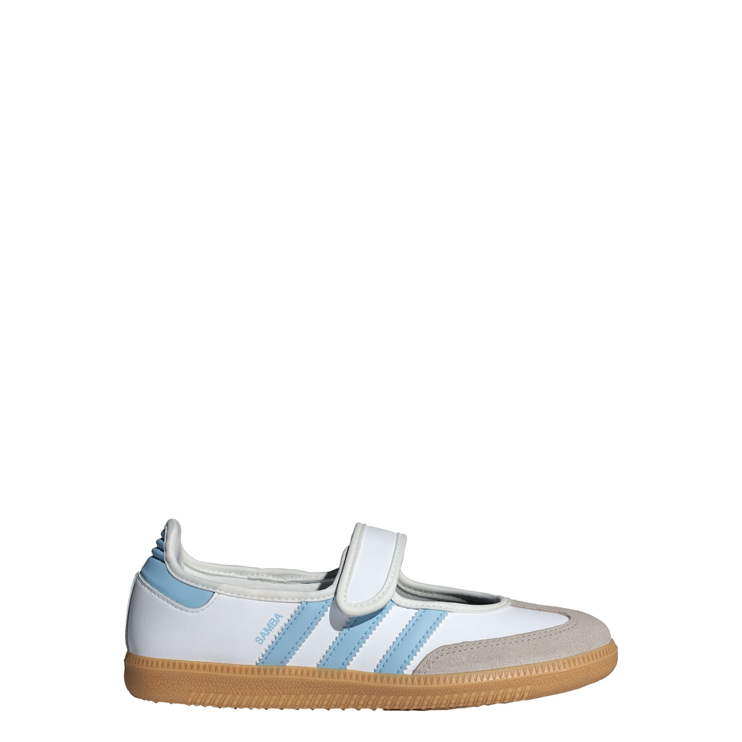 ADIDAS ORIGINALS Baleríny 'Samba' tmavobéžová / svetlomodrá / biela