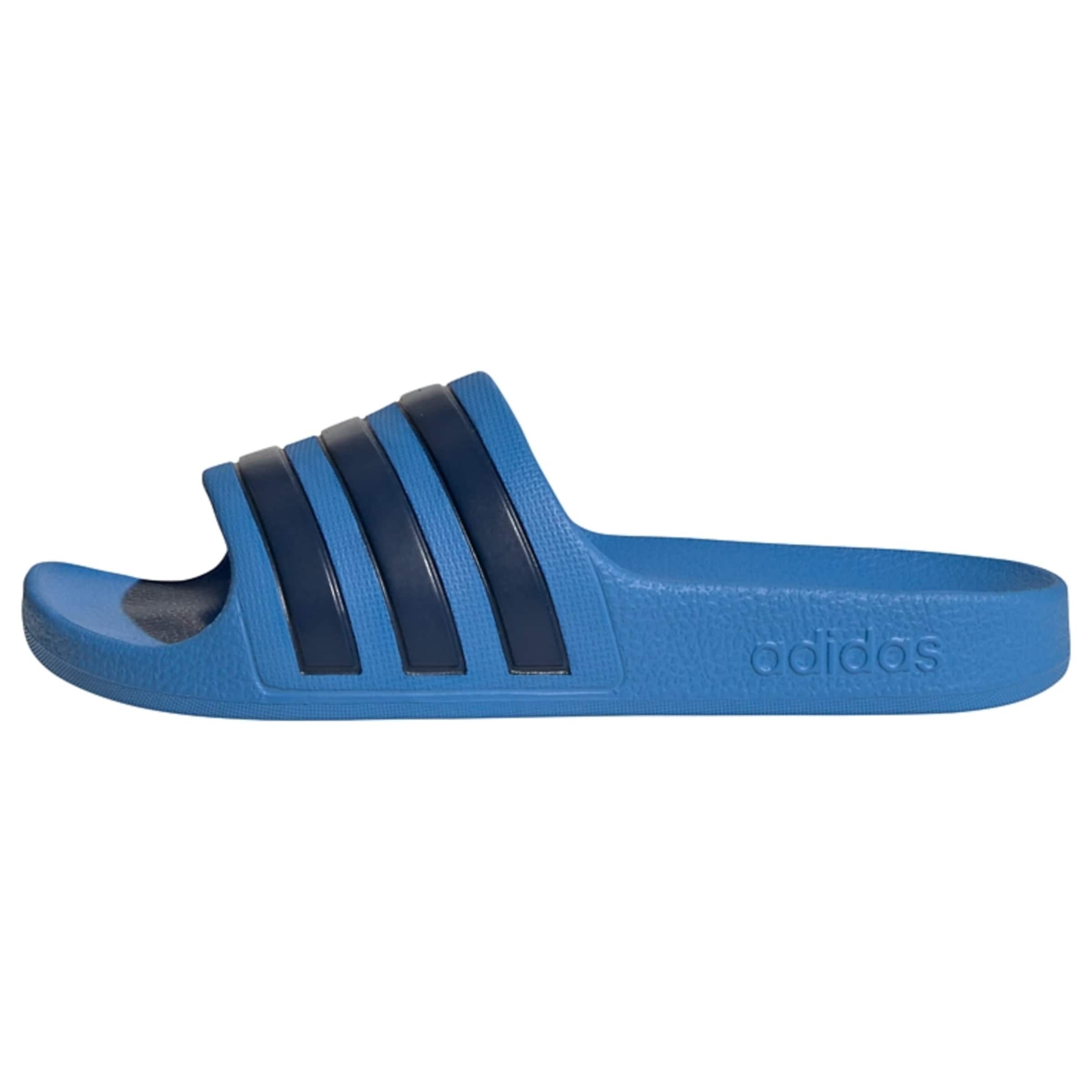 ADIDAS SPORTSWEAR Plážové / kúpacie topánky 'Adilette Aqua' modrá / čierna