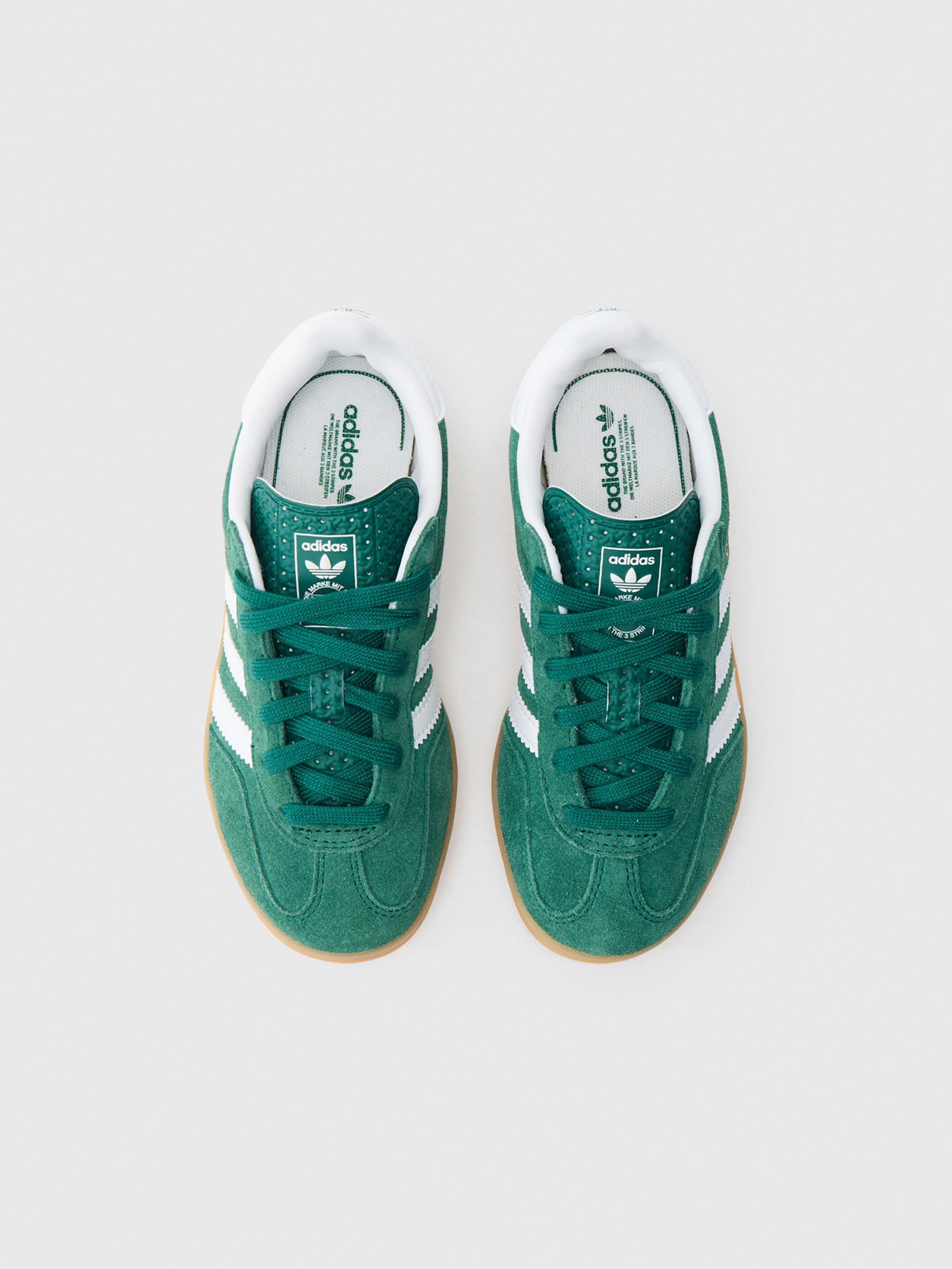 ADIDAS ORIGINALS Tenisky 'GAZELLE' zlatá / tmavozelená / biela