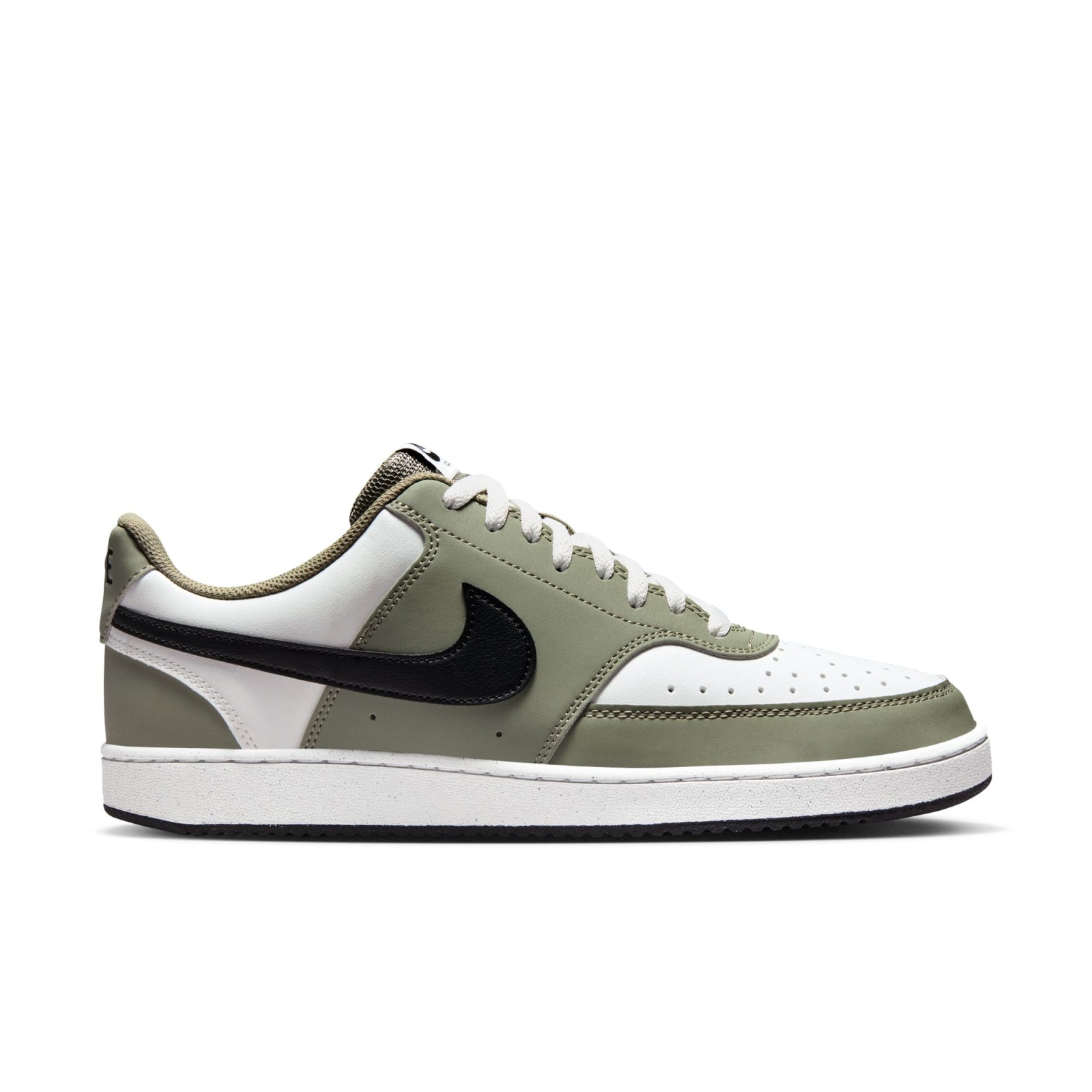 Nike Court Vision Low Mens Shoes SUMMIT WHITE/BLACK-SILVER SAGE