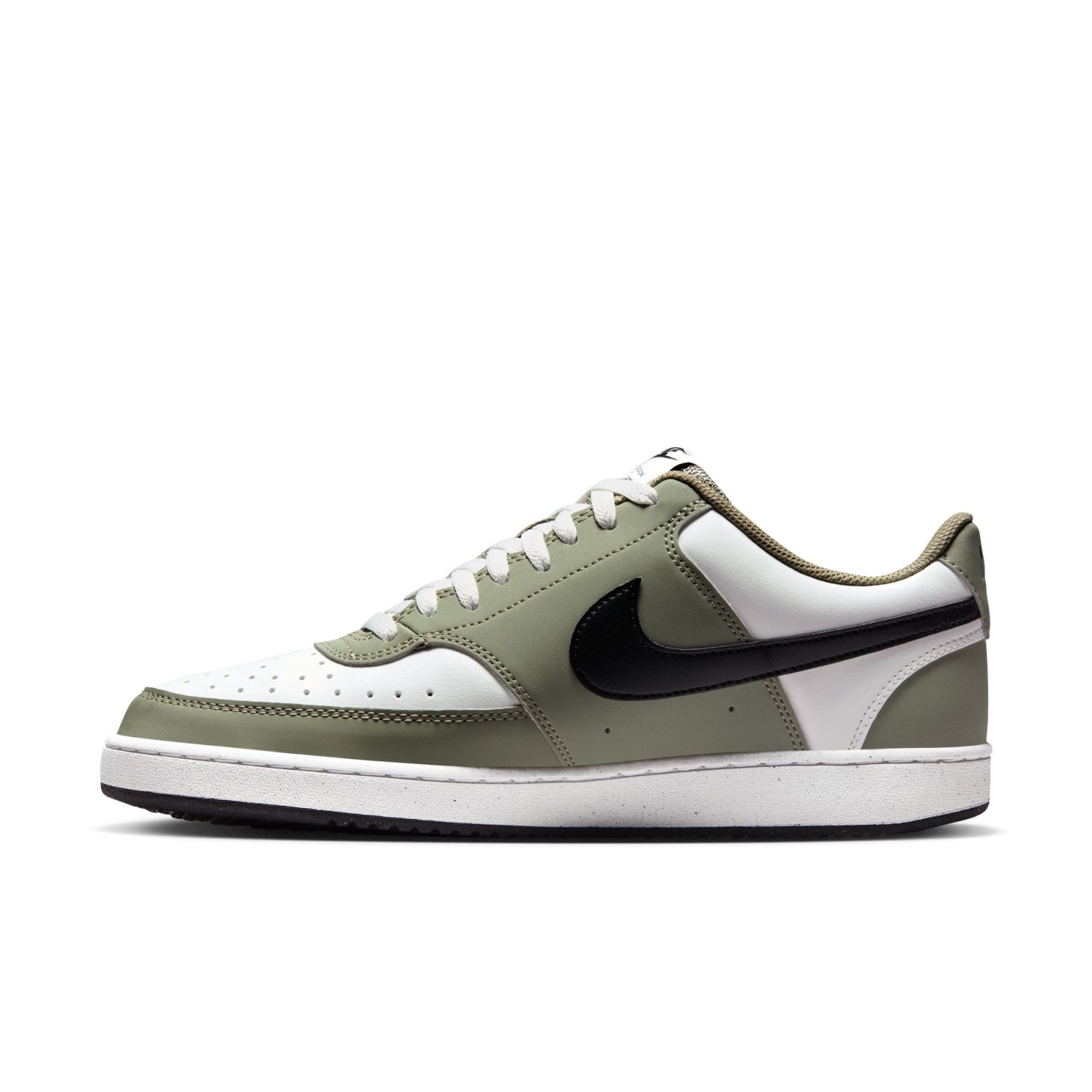 Nike Court Vision Low Mens Shoes SUMMIT WHITE/BLACK-SILVER SAGE