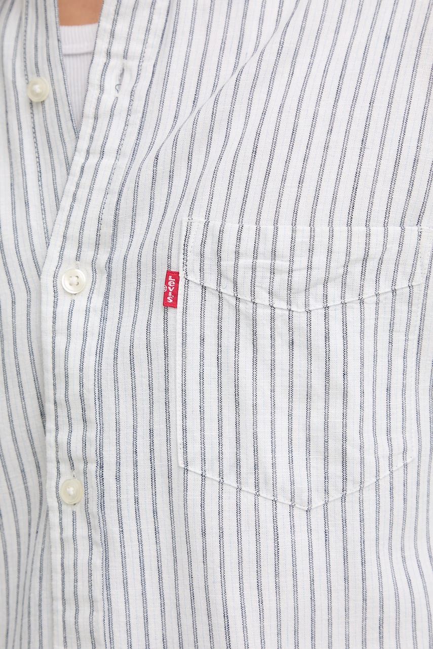 Košeľa s prímesou ľanu Levi's SUNSET 1 POCKET STANDARD