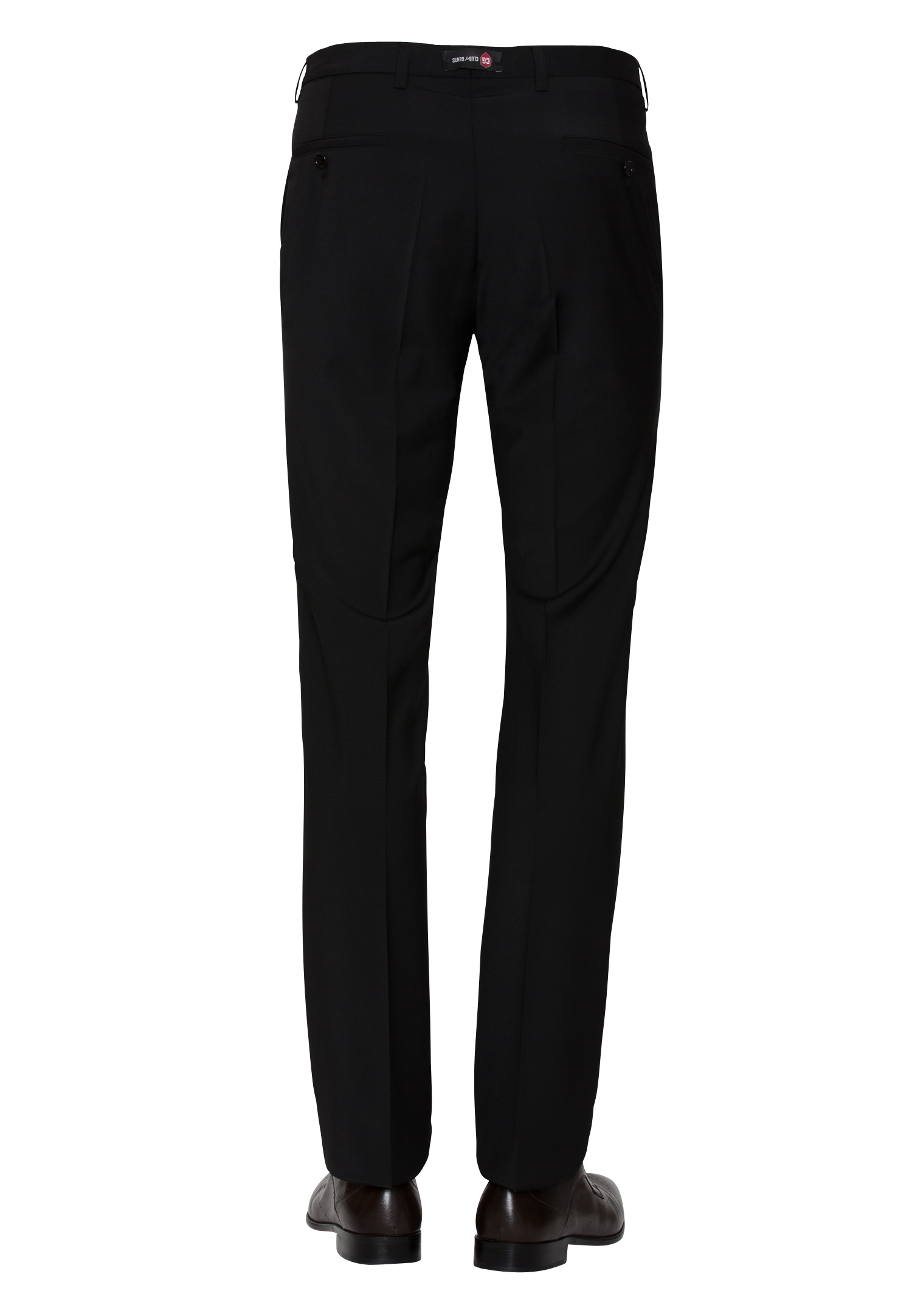 Pánske čierne oblekové nohavice CLUB OF GENTS slim fit