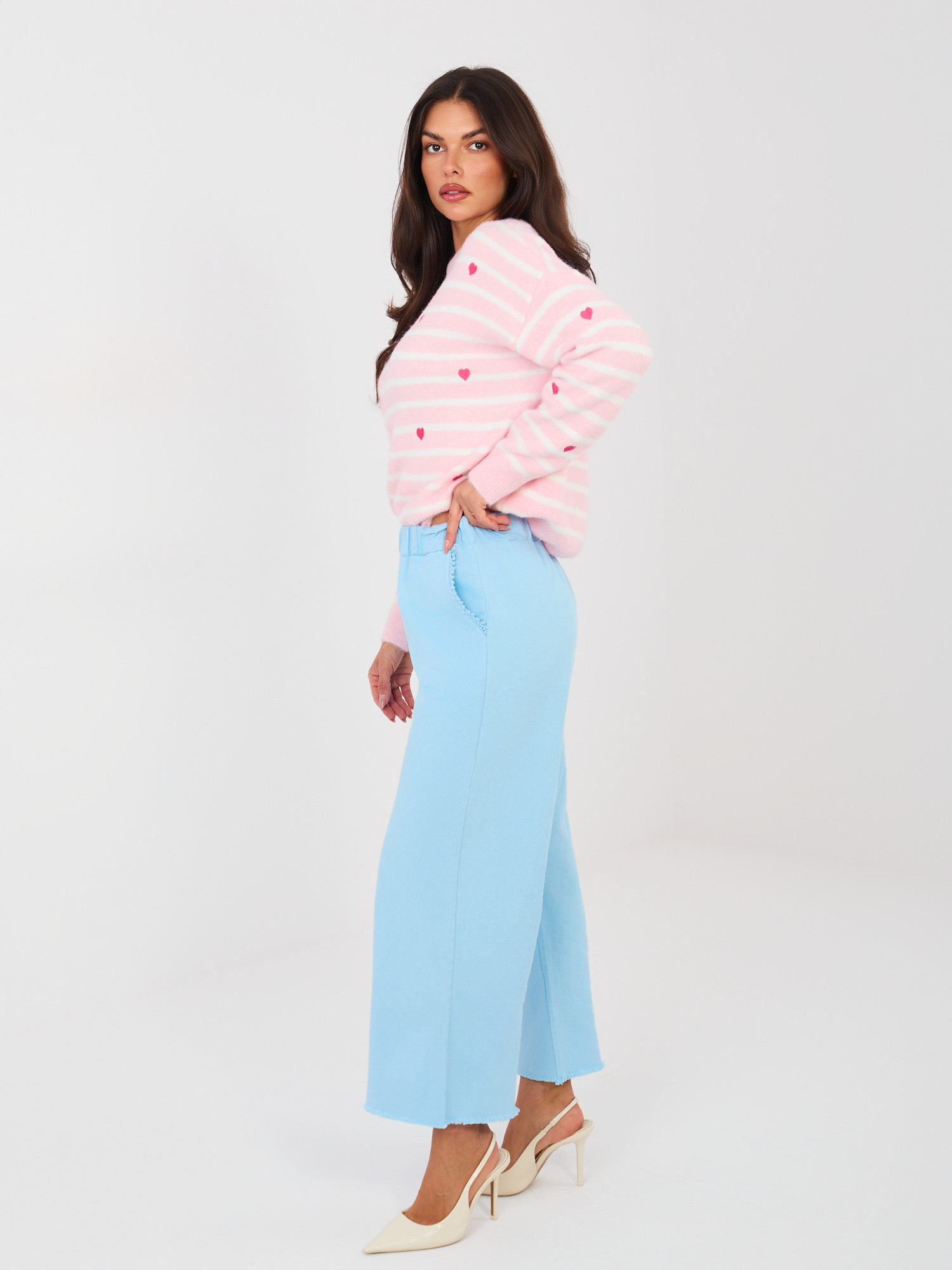 FPrice Nohavice IT SP FL9997.76 svetlomodré