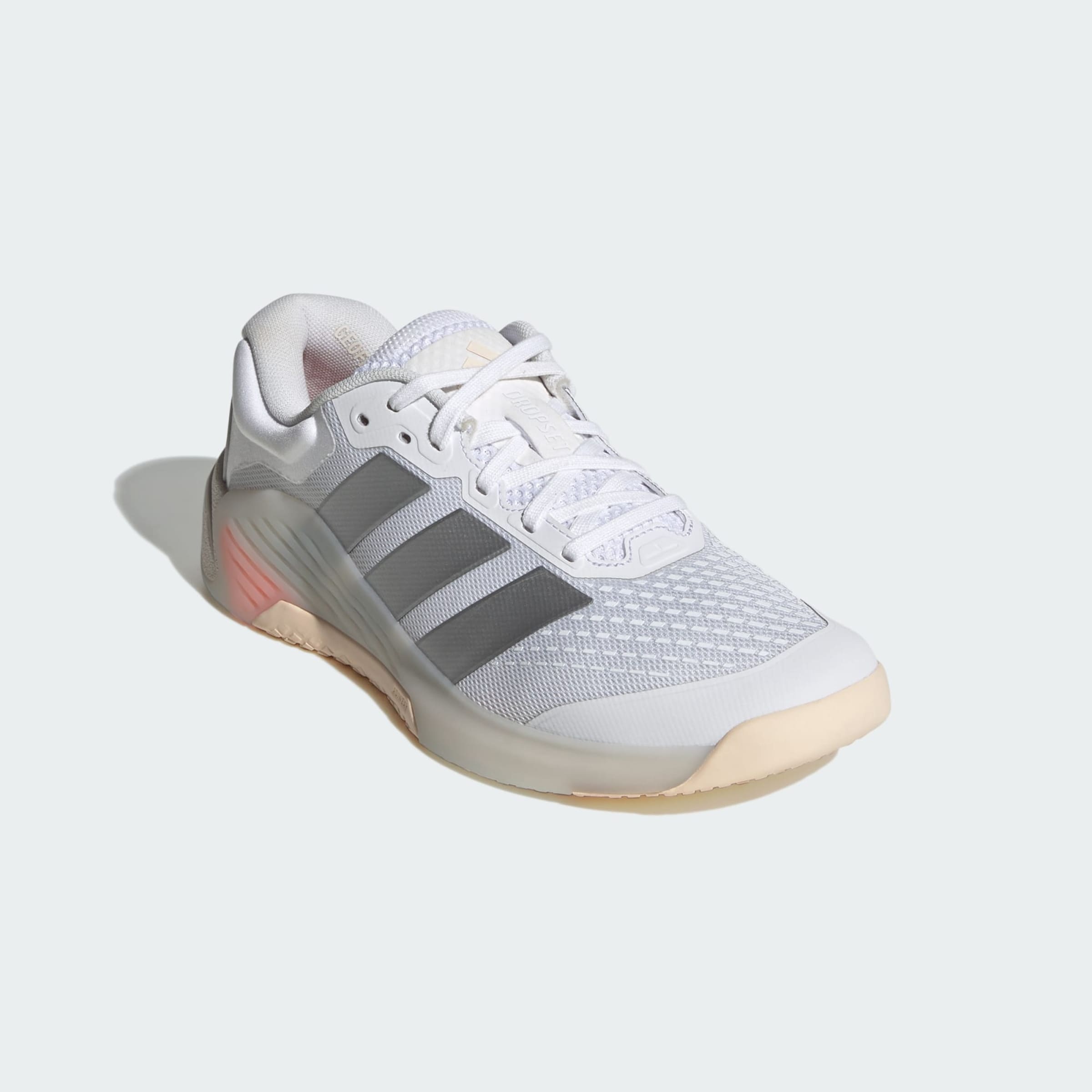 ADIDAS PERFORMANCE Športová obuv 'Dropset 4' strieborná / biela / šedobiela