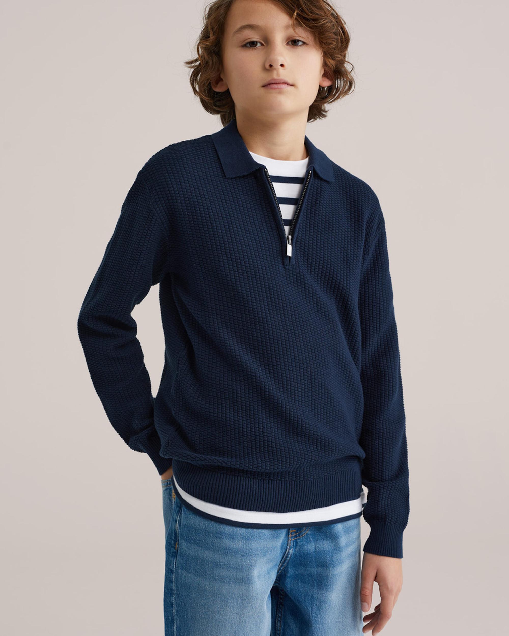 WE Fashion Sveter námornícka modrá