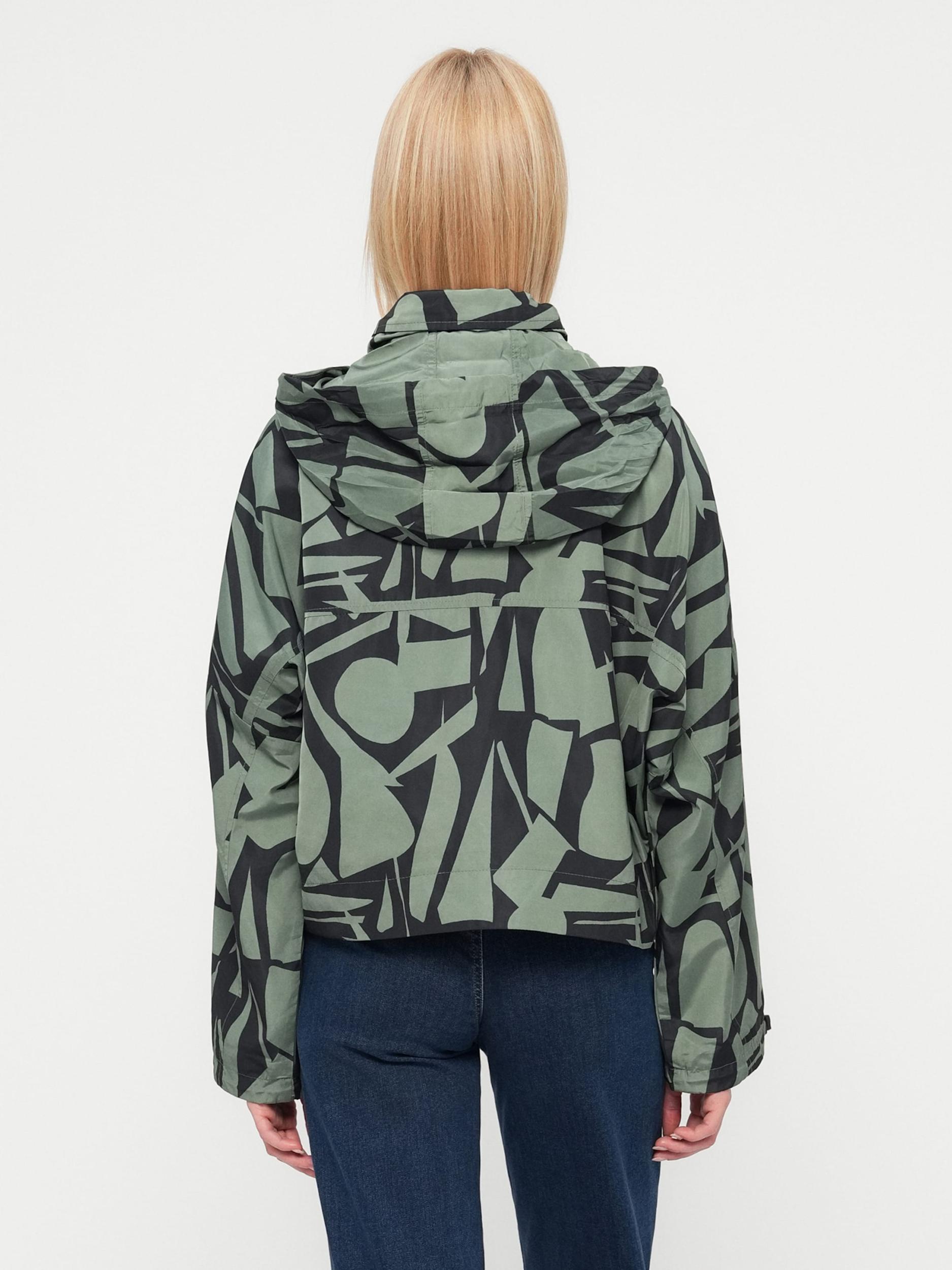 ONLY Prechodná bunda 'ONLBETTY' zelená / čierna