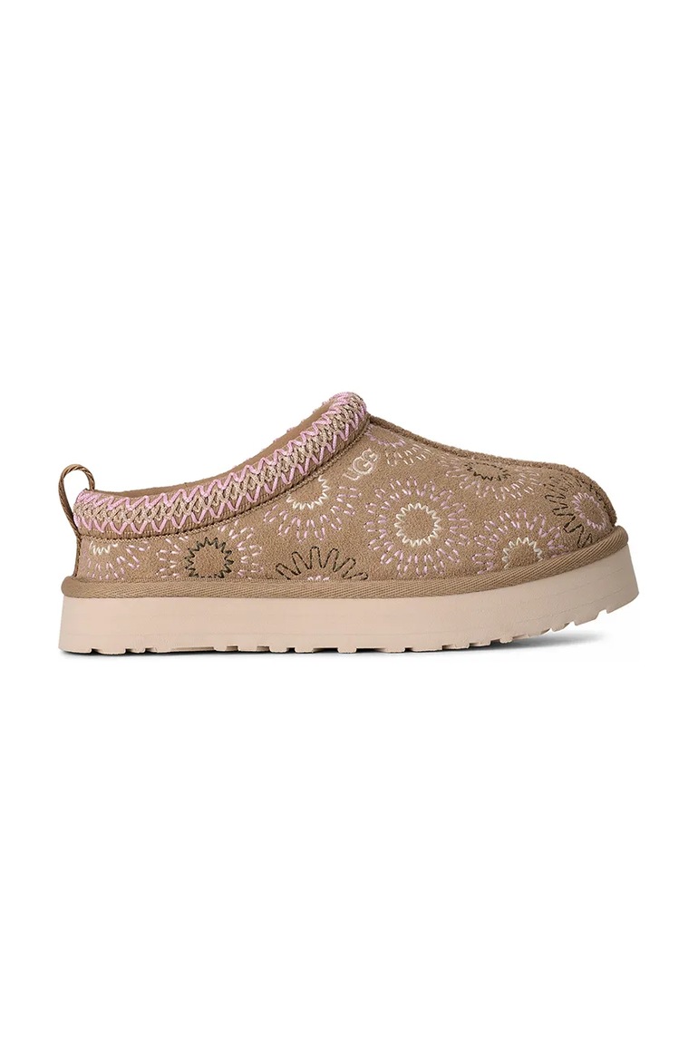Detské semišové papuče UGG TAZZ SUN STITCH
