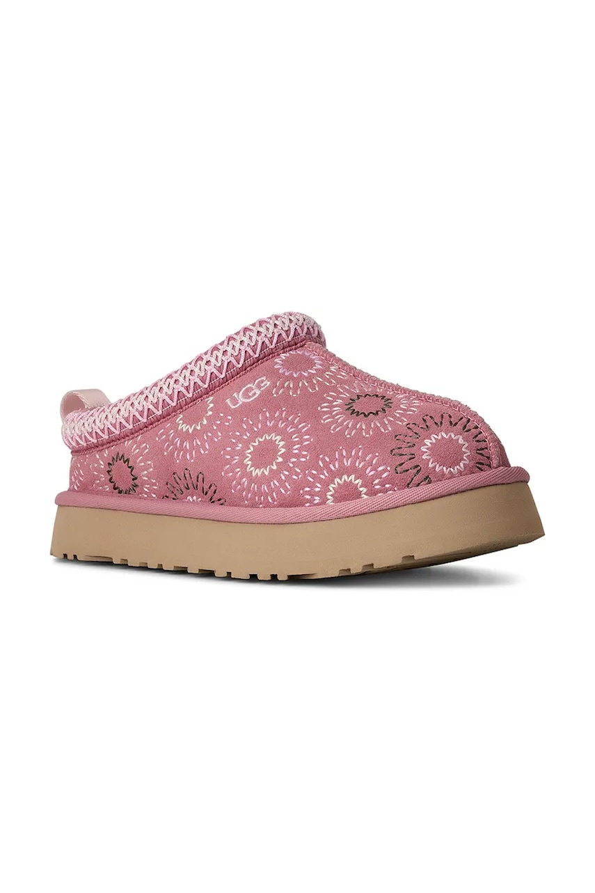 Detské semišové papuče UGG TAZZ SUN STITCH