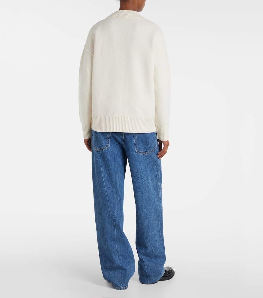 Ami Paris Ami de CÅur virgin wool cardigan