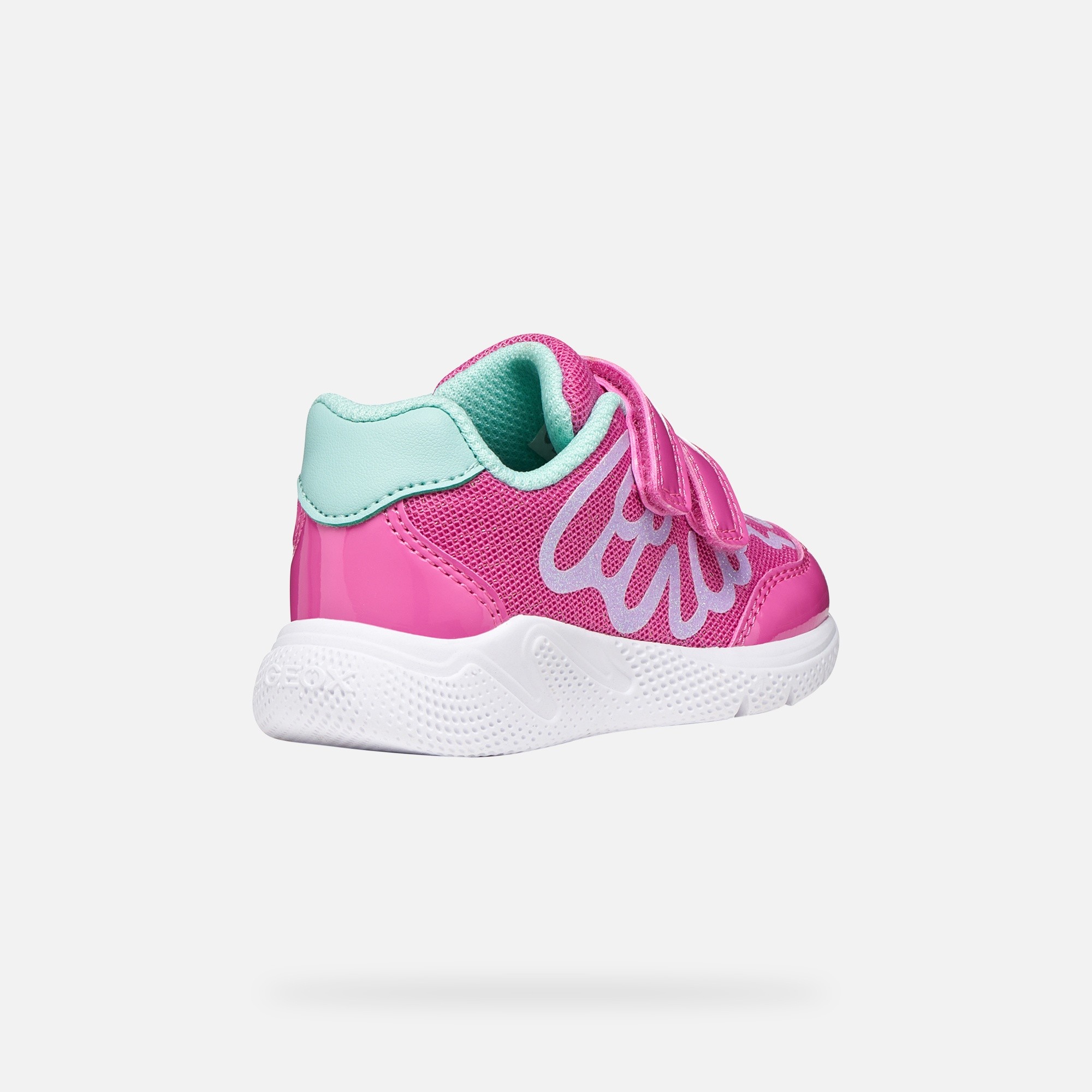 Pink Girls Sneakers Geox Sprintye - Girls