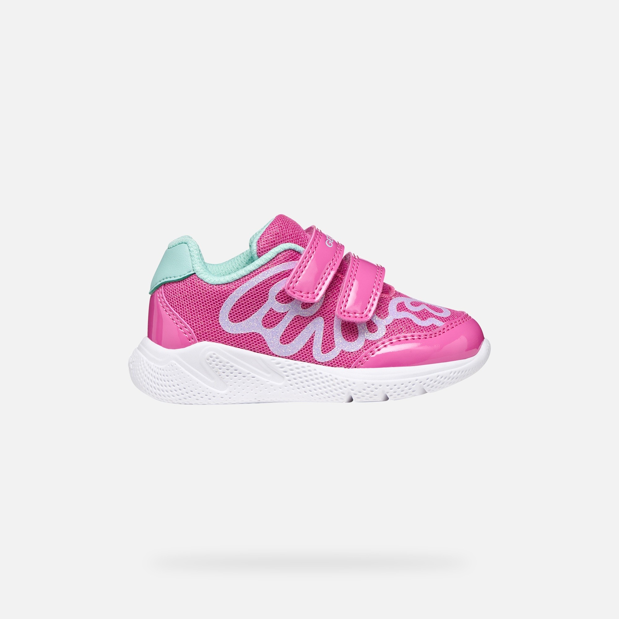 Pink Girls Sneakers Geox Sprintye - Girls