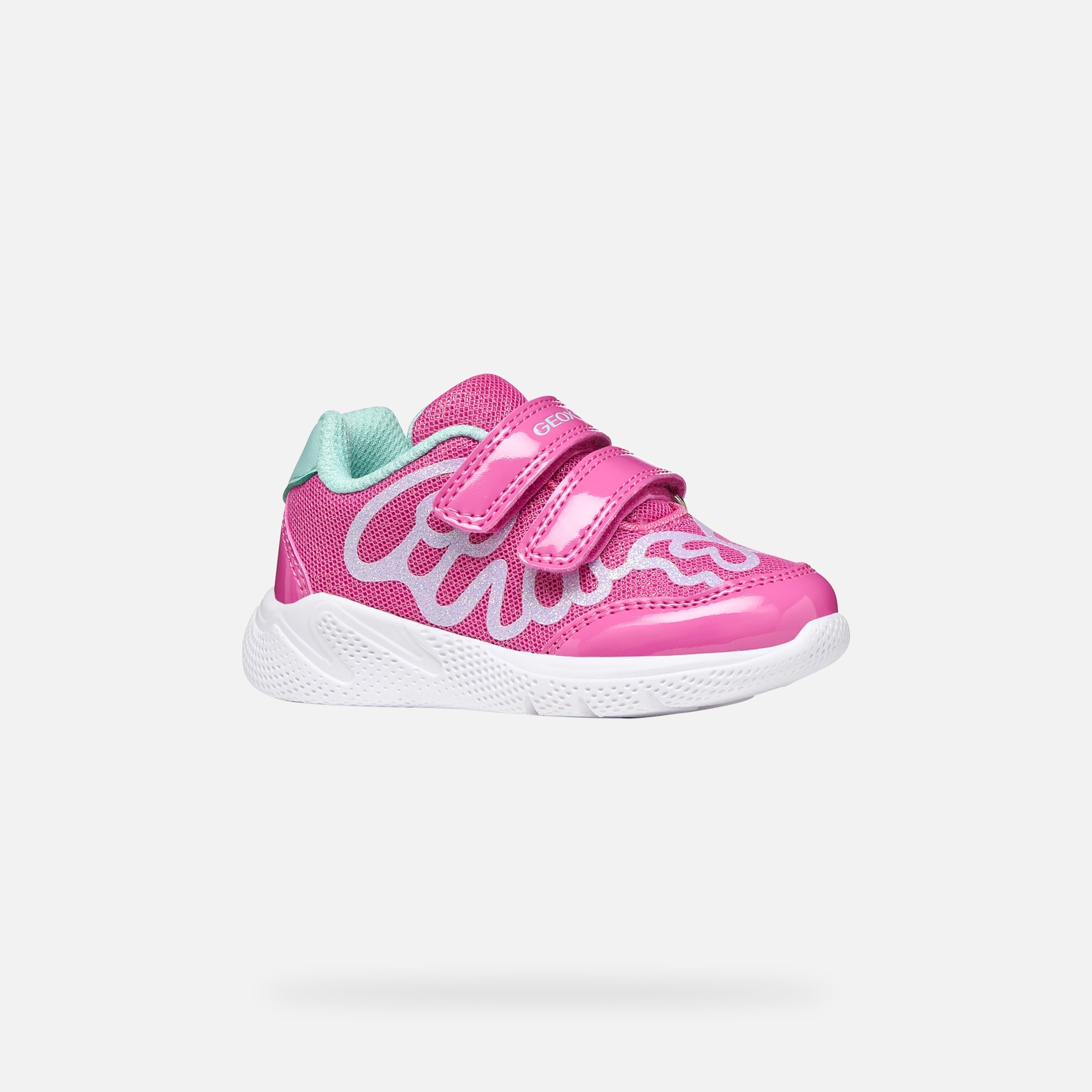 Pink Girls Sneakers Geox Sprintye - Girls