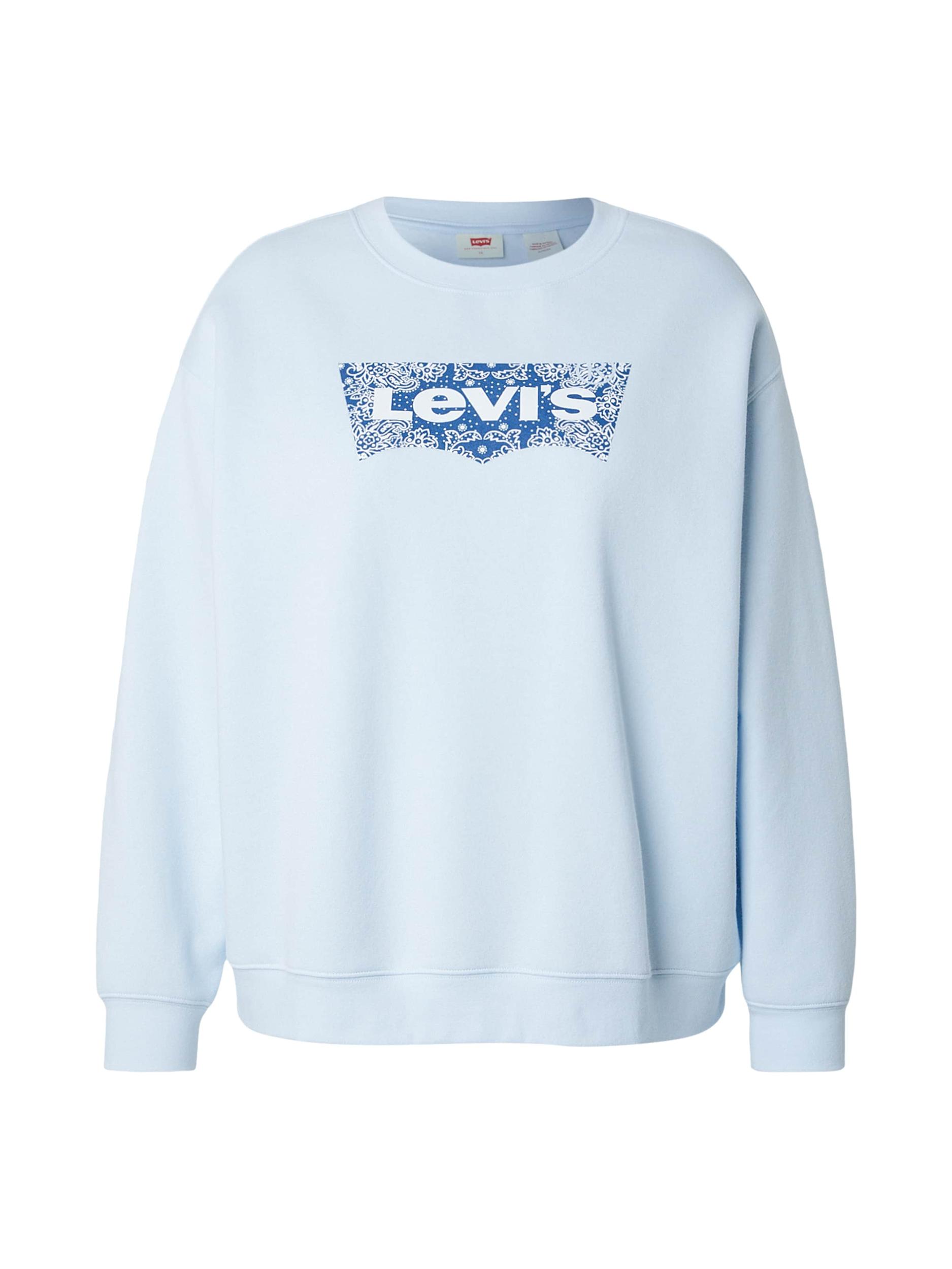 Levi's Plus Mikina 'EVERYDAY' námornícka modrá / svetlomodrá / biela