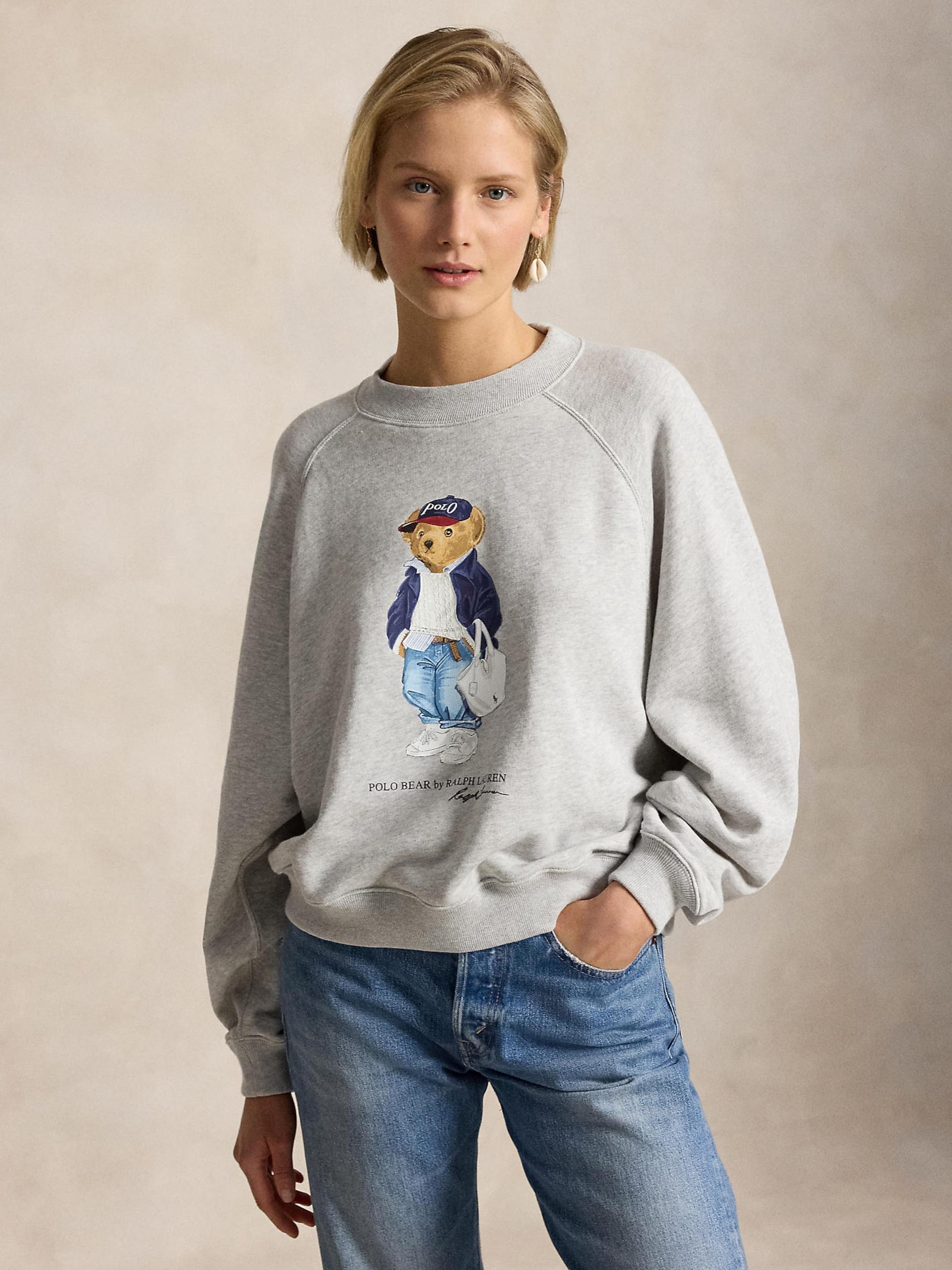 Polo Ralph Lauren Mikina 'ISLAND' modrá / dymovo šedá / biela
