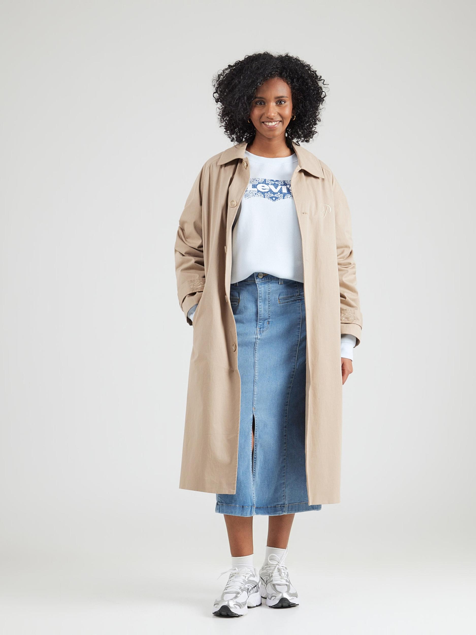 Levi's Plus Mikina 'EVERYDAY' námornícka modrá / svetlomodrá / biela