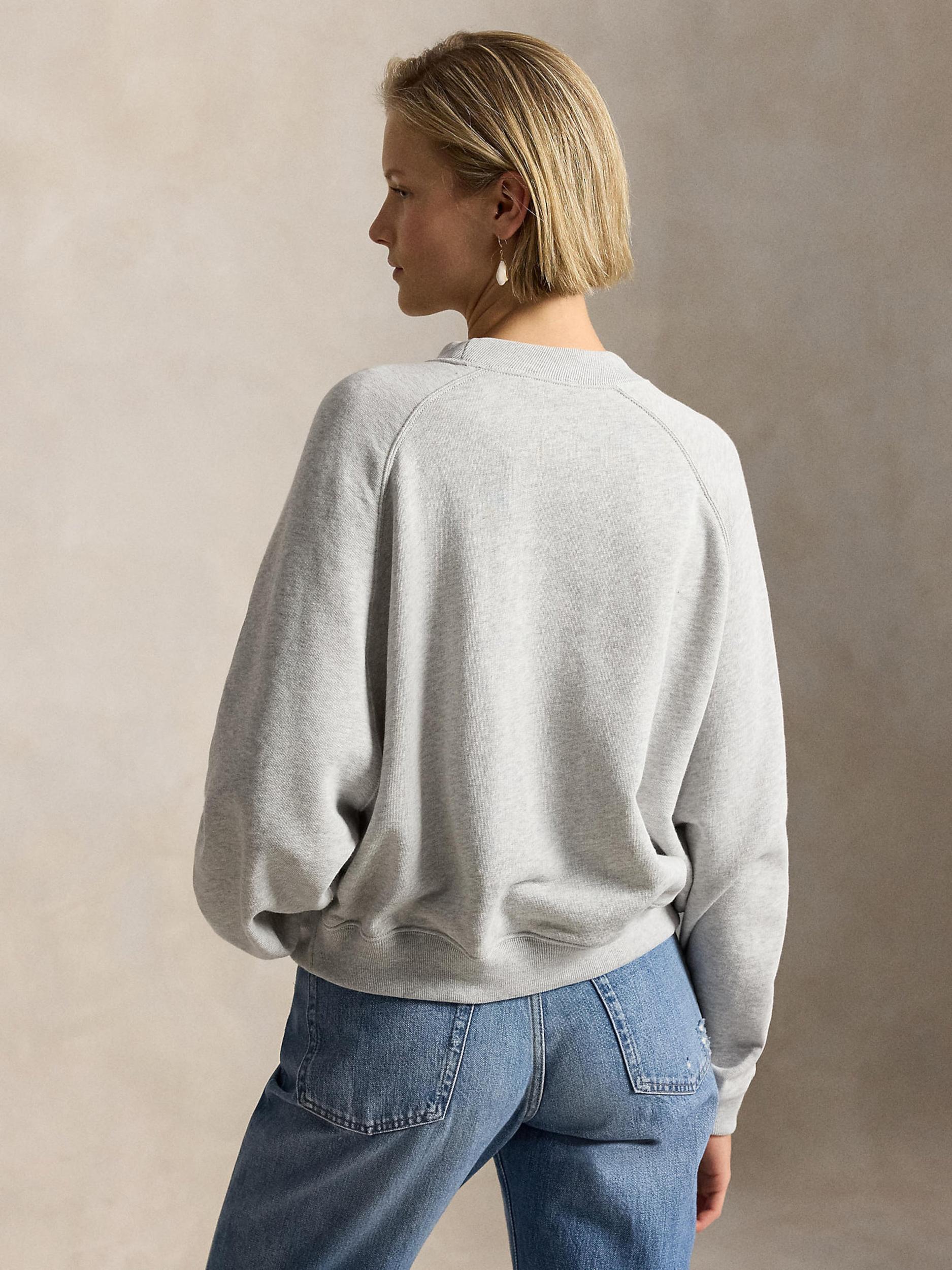 Polo Ralph Lauren Mikina 'ISLAND' modrá / dymovo šedá / biela