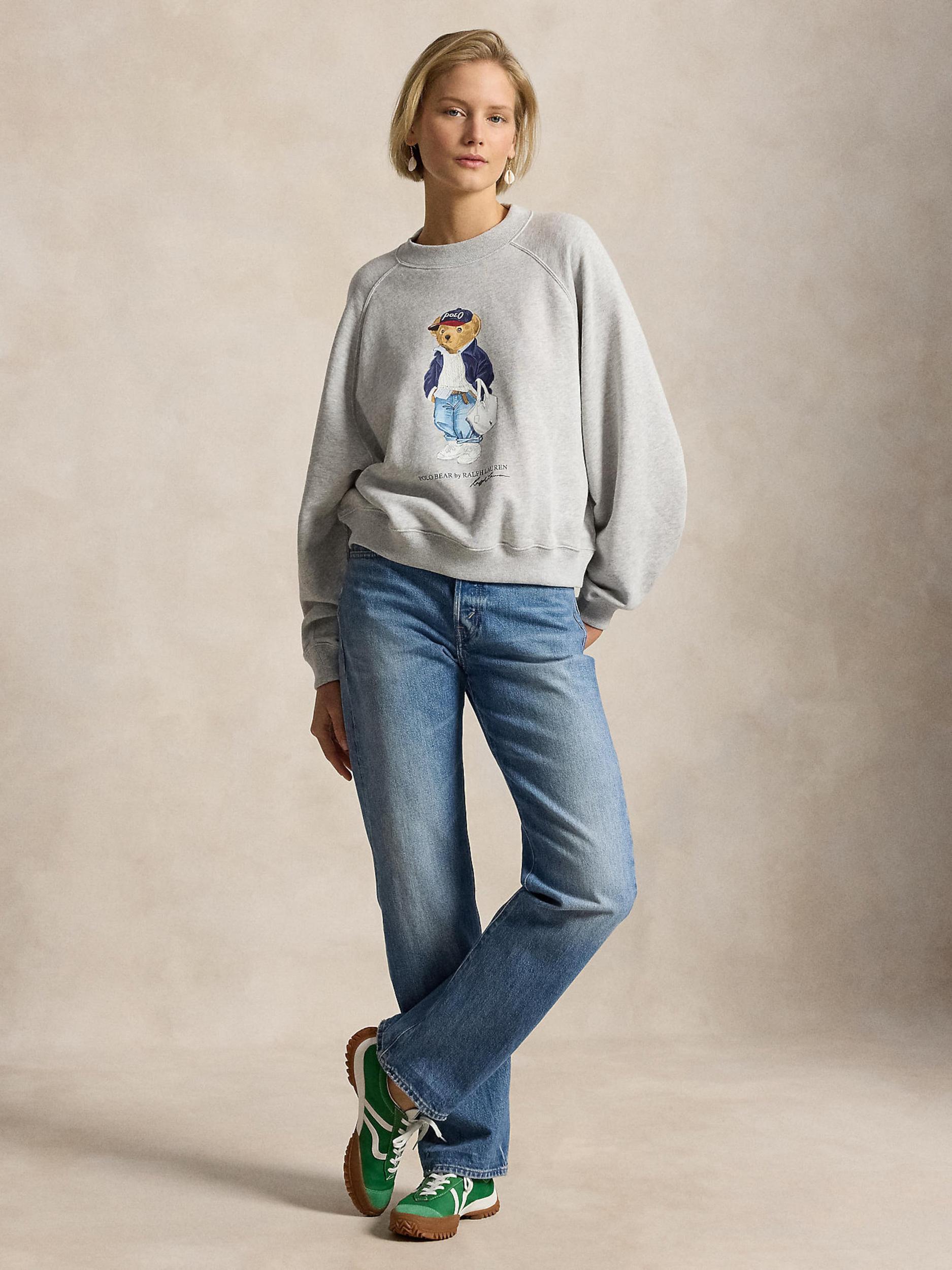 Polo Ralph Lauren Mikina 'ISLAND' modrá / dymovo šedá / biela